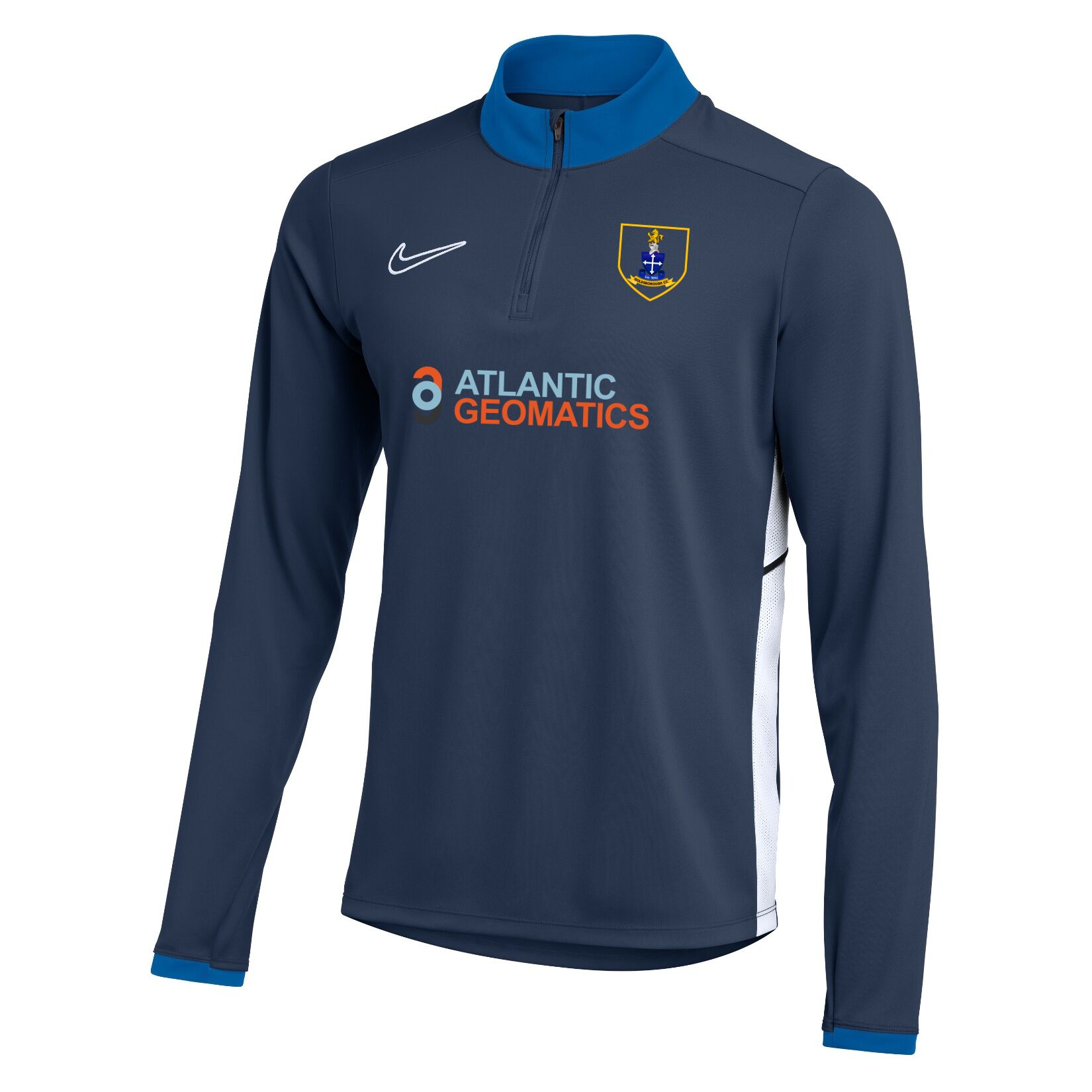 Nike Dri-FIT Academy 25 Drill Top - Obsidian/Royal Blue/White