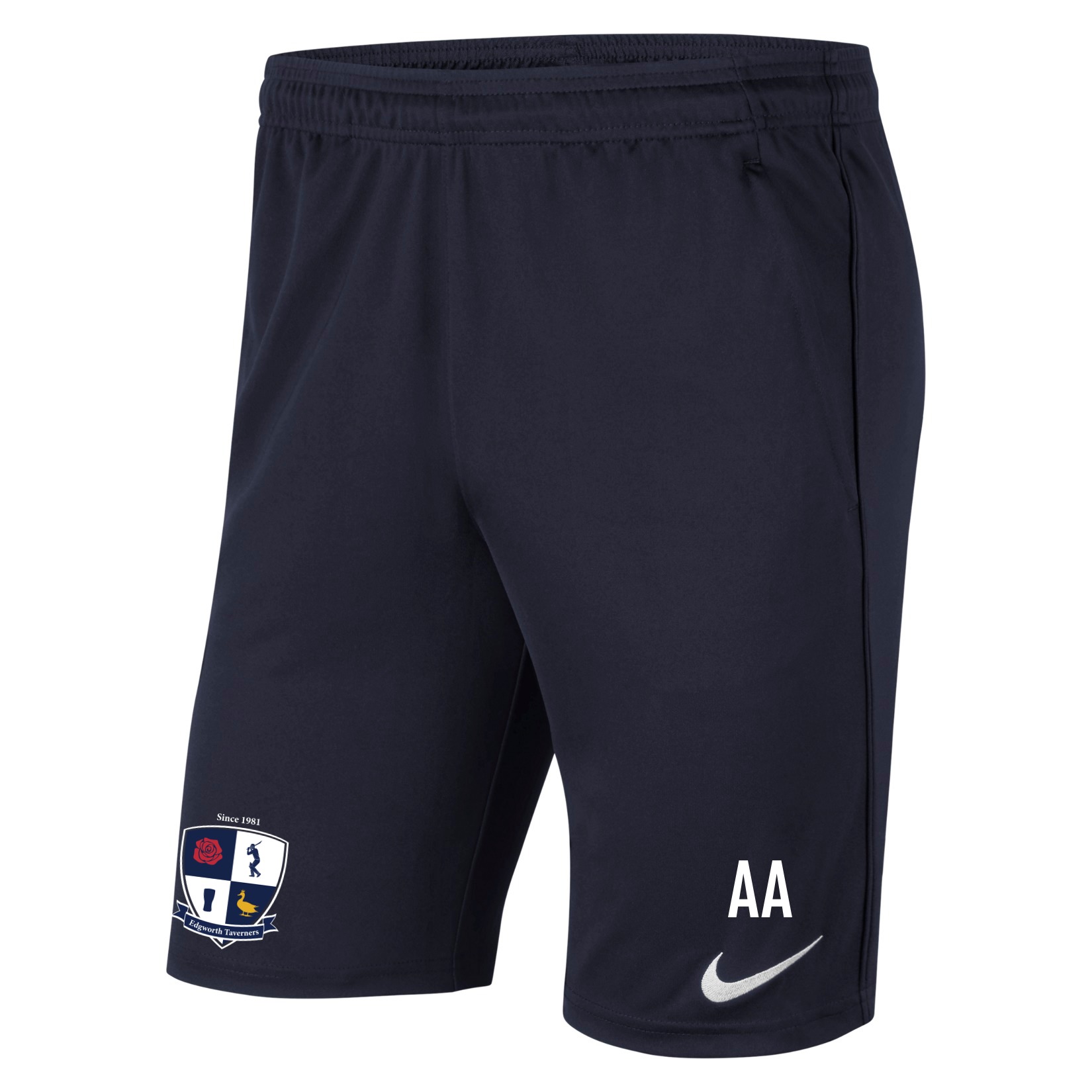 Nike Park 20 Pocketed Shorts (M) - Obsidian/Obsidian/White