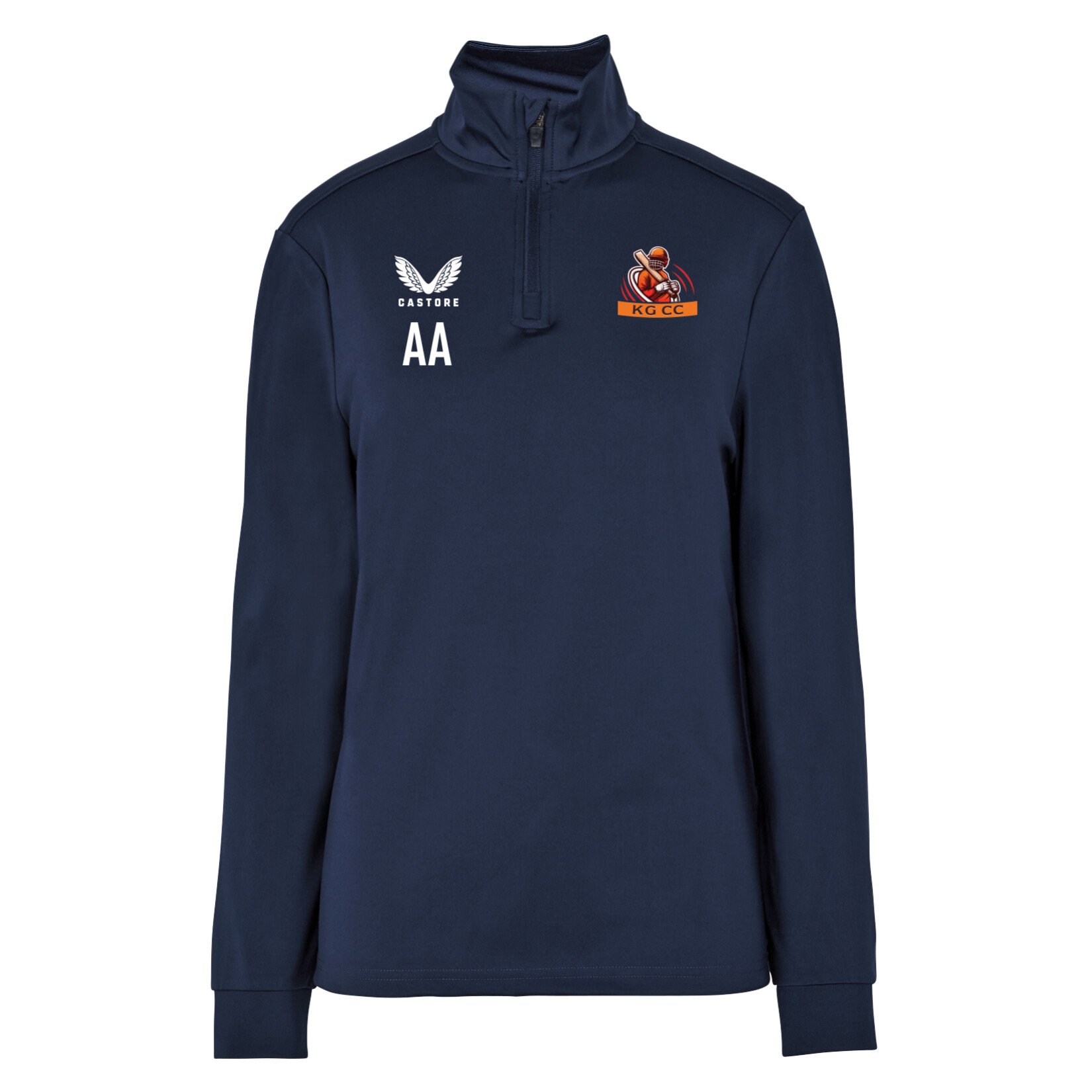 Castore Quarter Zip Midlayer (W) - Navy
