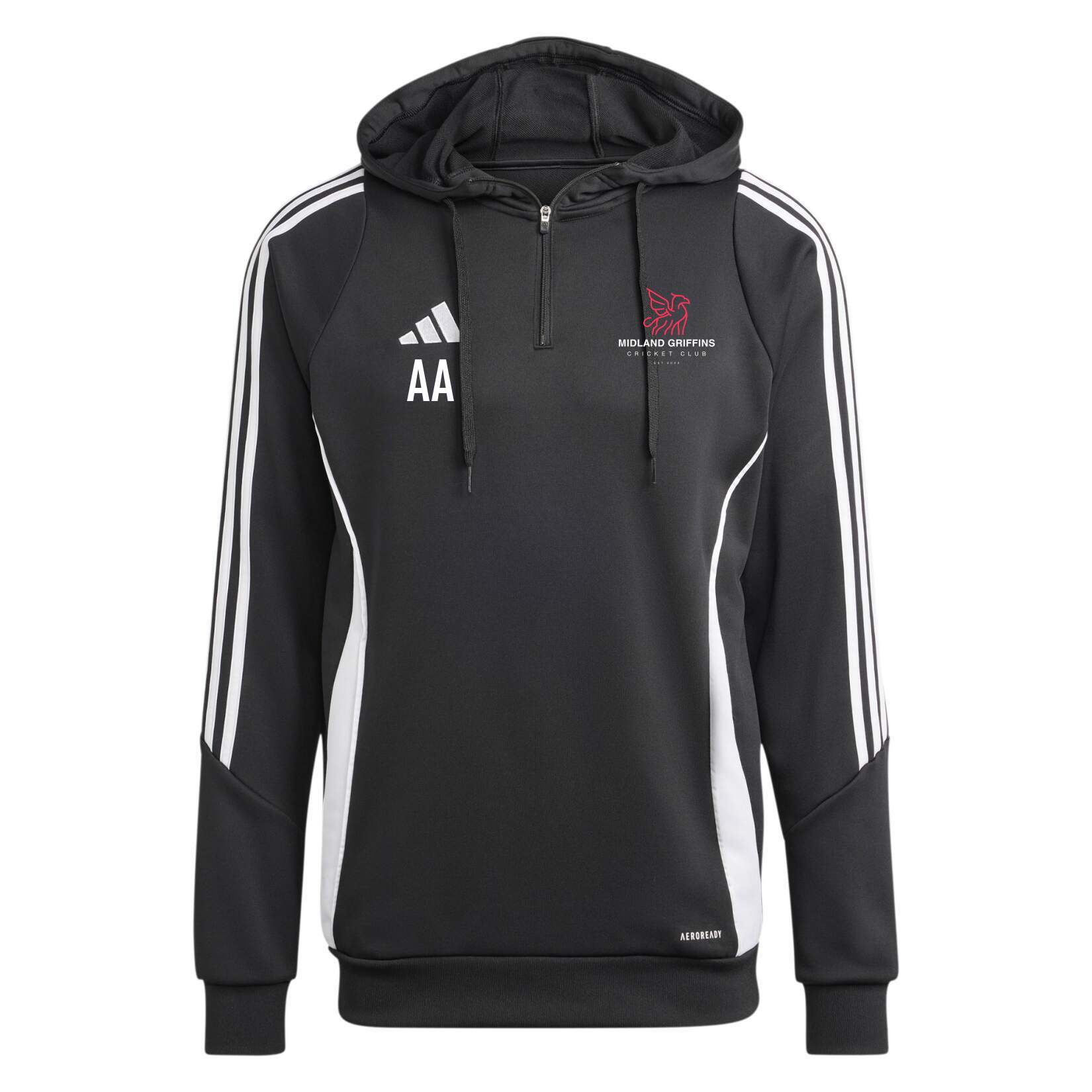 adidas Tiro 24 Training Hoodie - Black/White