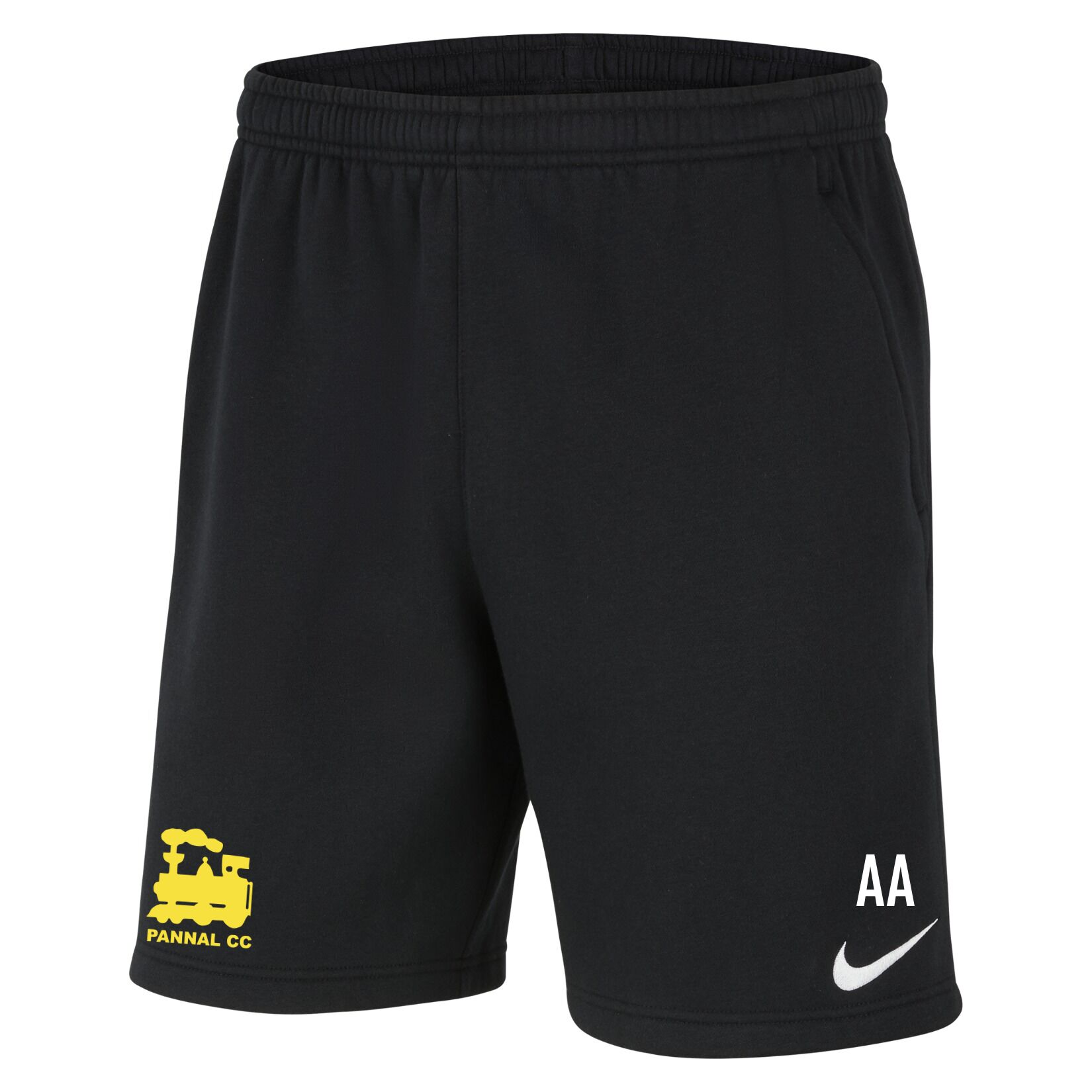Nike Team Club 20 Fleece Shorts (M) - Black/White/White