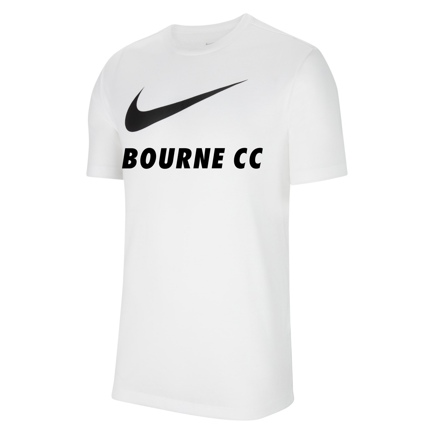 Nike Team Club 20 Swoosh Tee (M) - White/Black