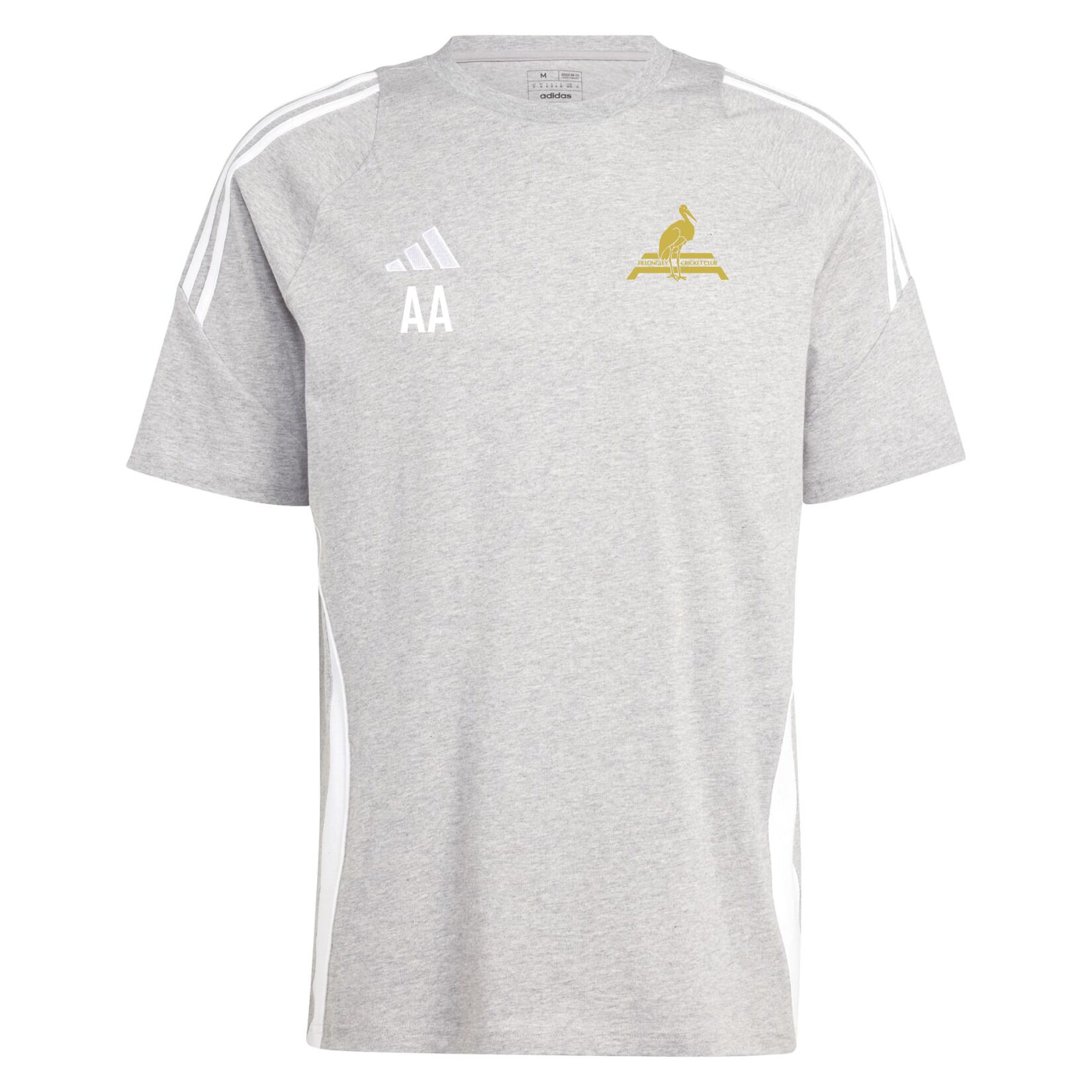 adidas Tiro 24 Sweat T-Shirt - Team mid grey/White