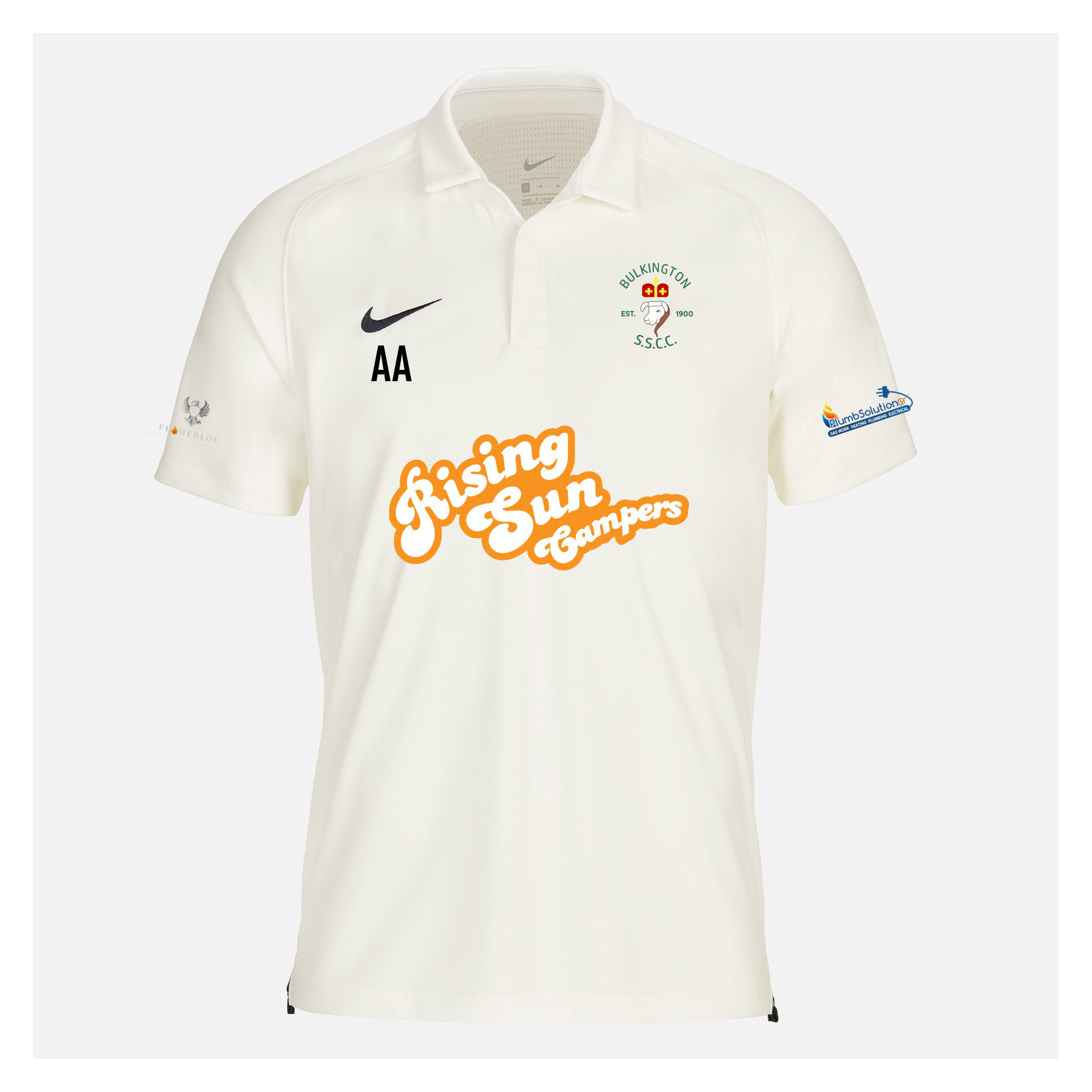 Zelus-Nike Cricket Short Sleeve Game Polo - Sail/Obsidian