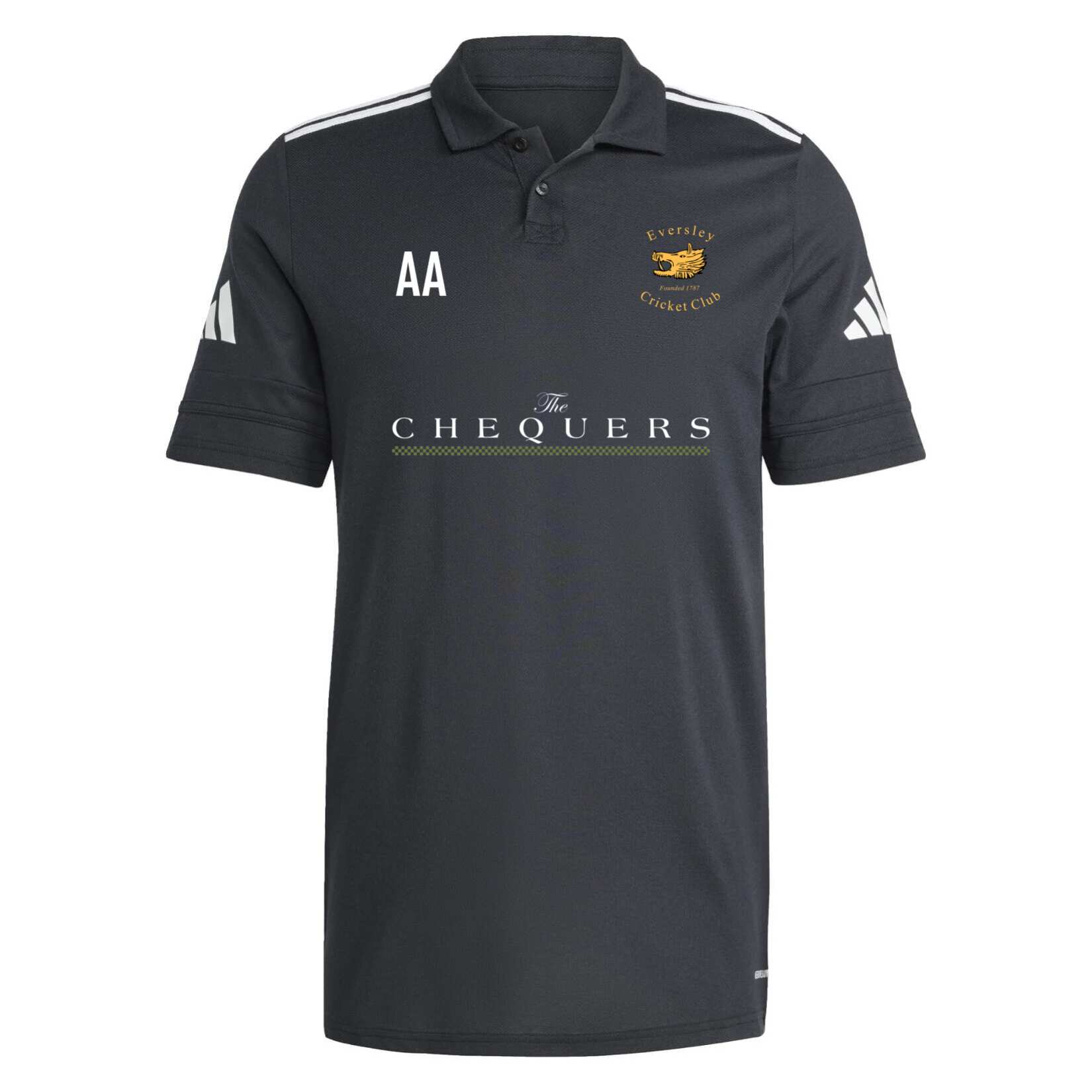 adidas Squadra 25 Cotton Polo - Black/White