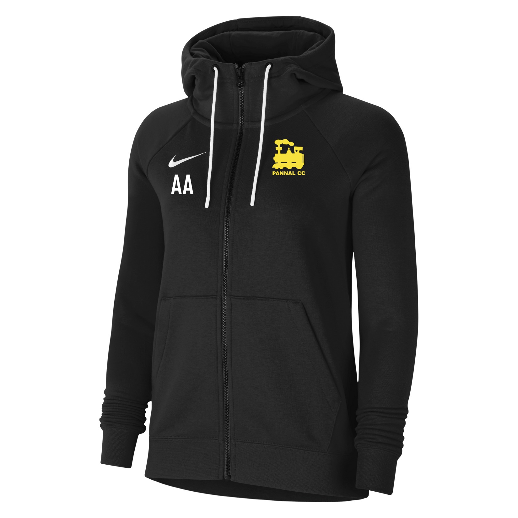 Nike Team Club 20 Full-Zip Hoodie (W) - Black/White/White