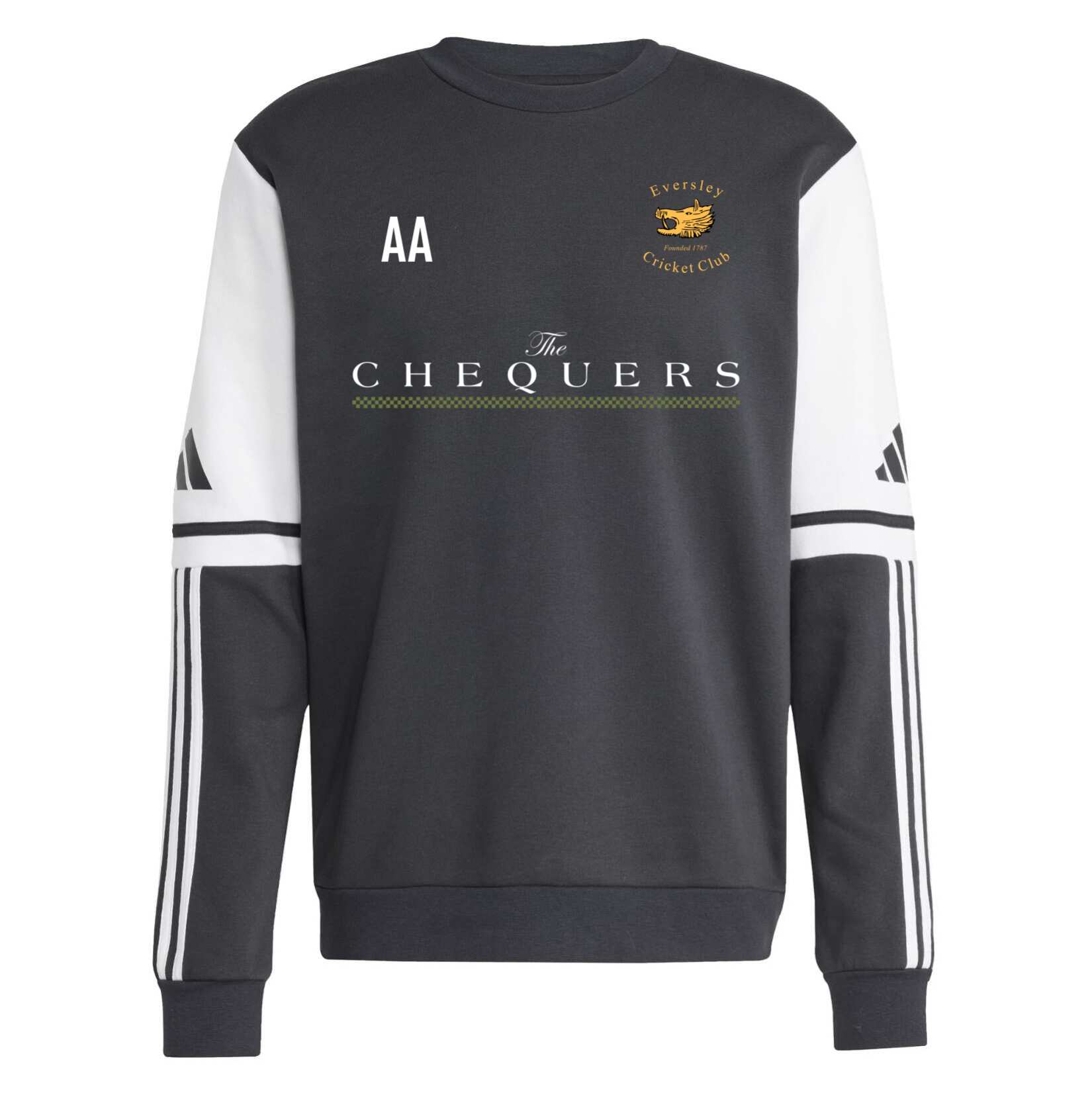 adidas Squadra 25 Sweat Crew Top - Black/White