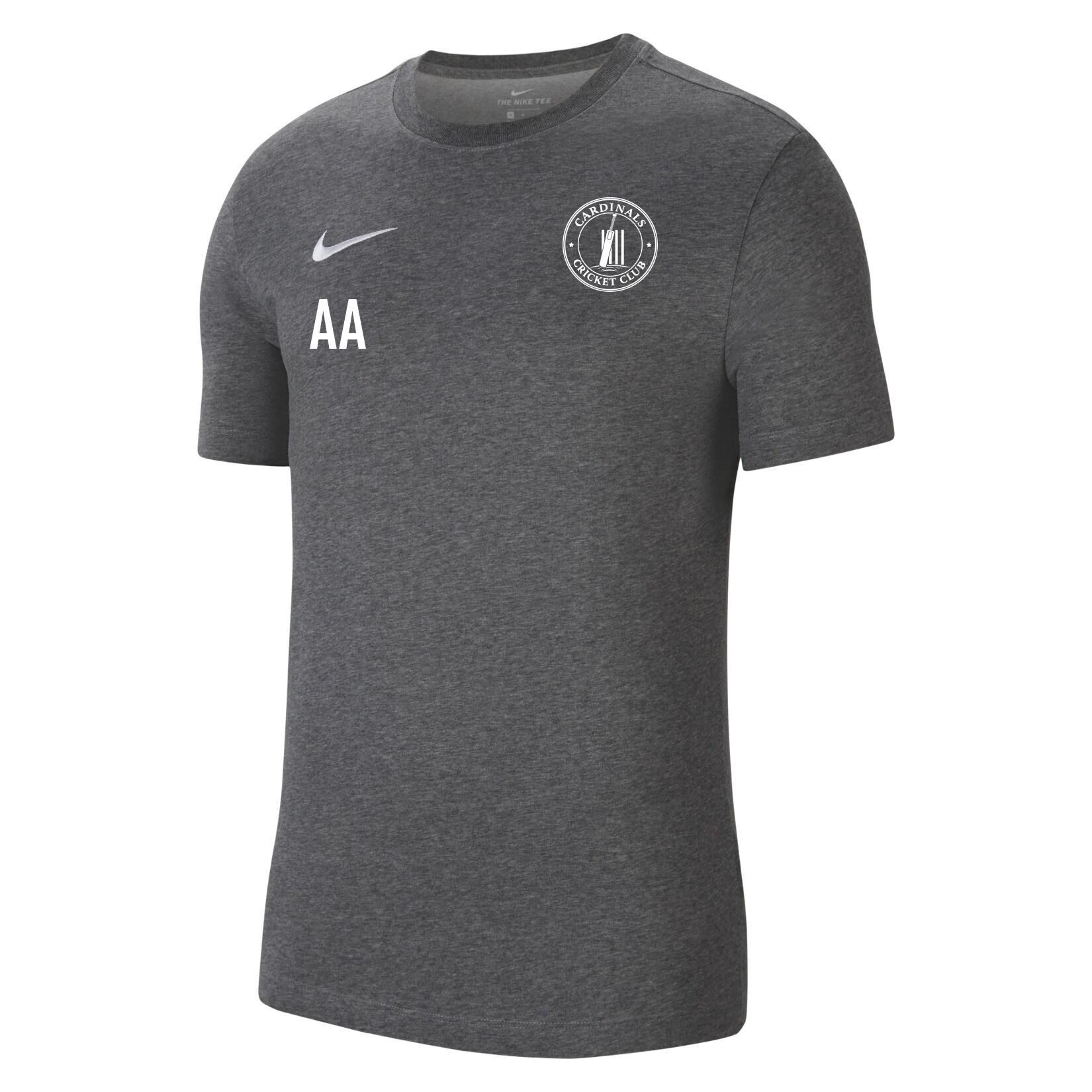 Nike Park 20 T-Shirt - Charcoal Heather/White