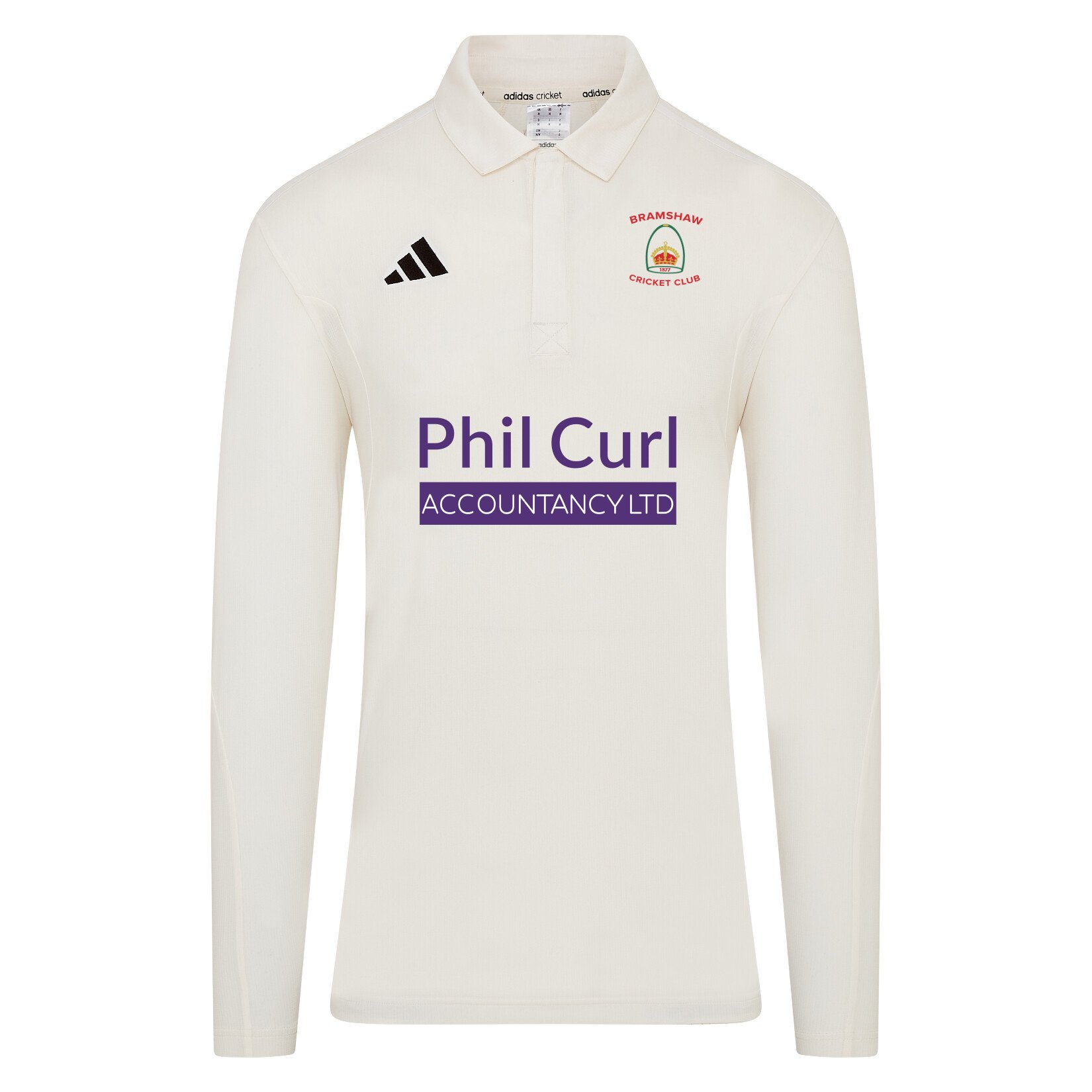 adidas-SS Elite Long-Sleeve Polo Shirt - Ivory/White