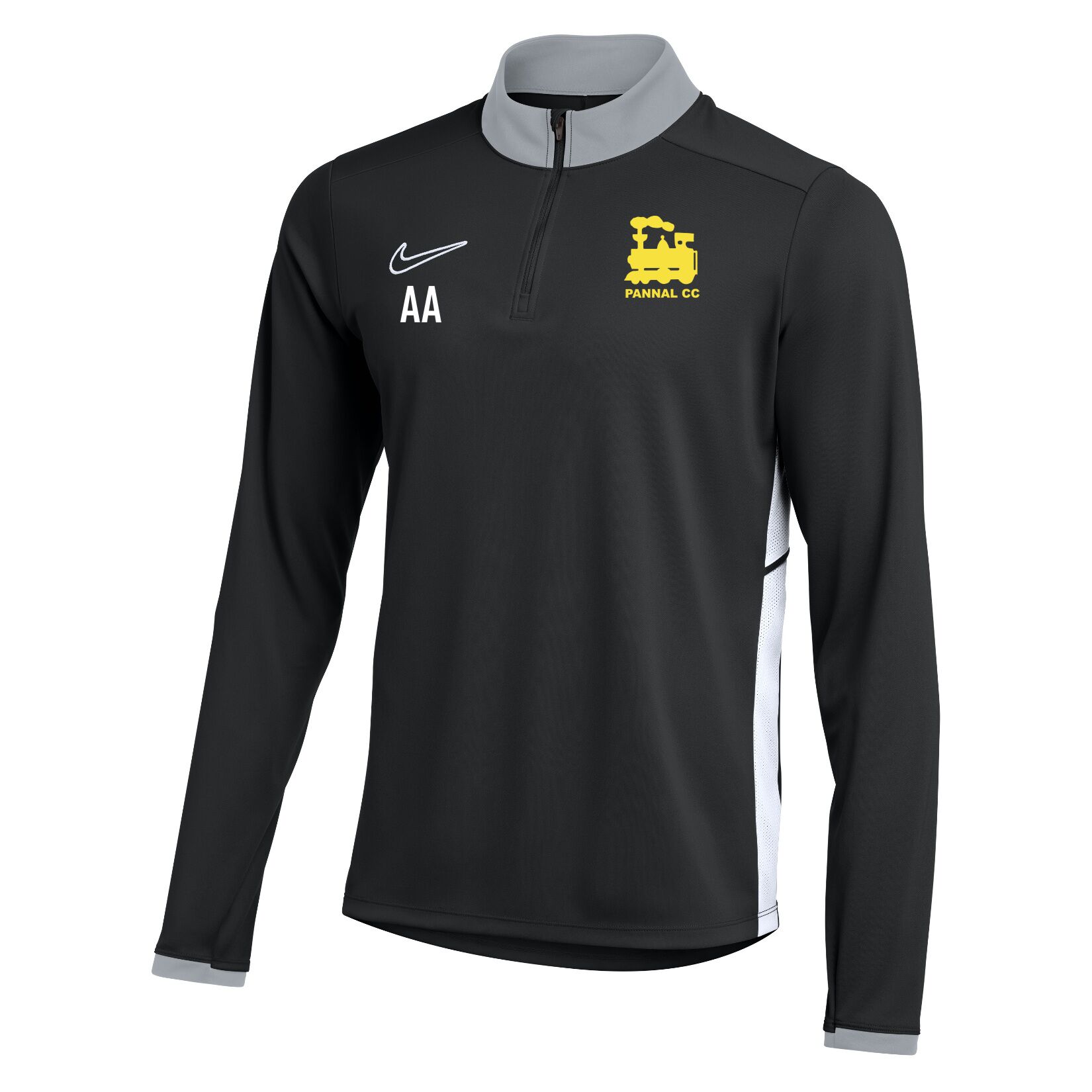 Nike Dri-FIT Academy 25 Drill Top - Black/White/White