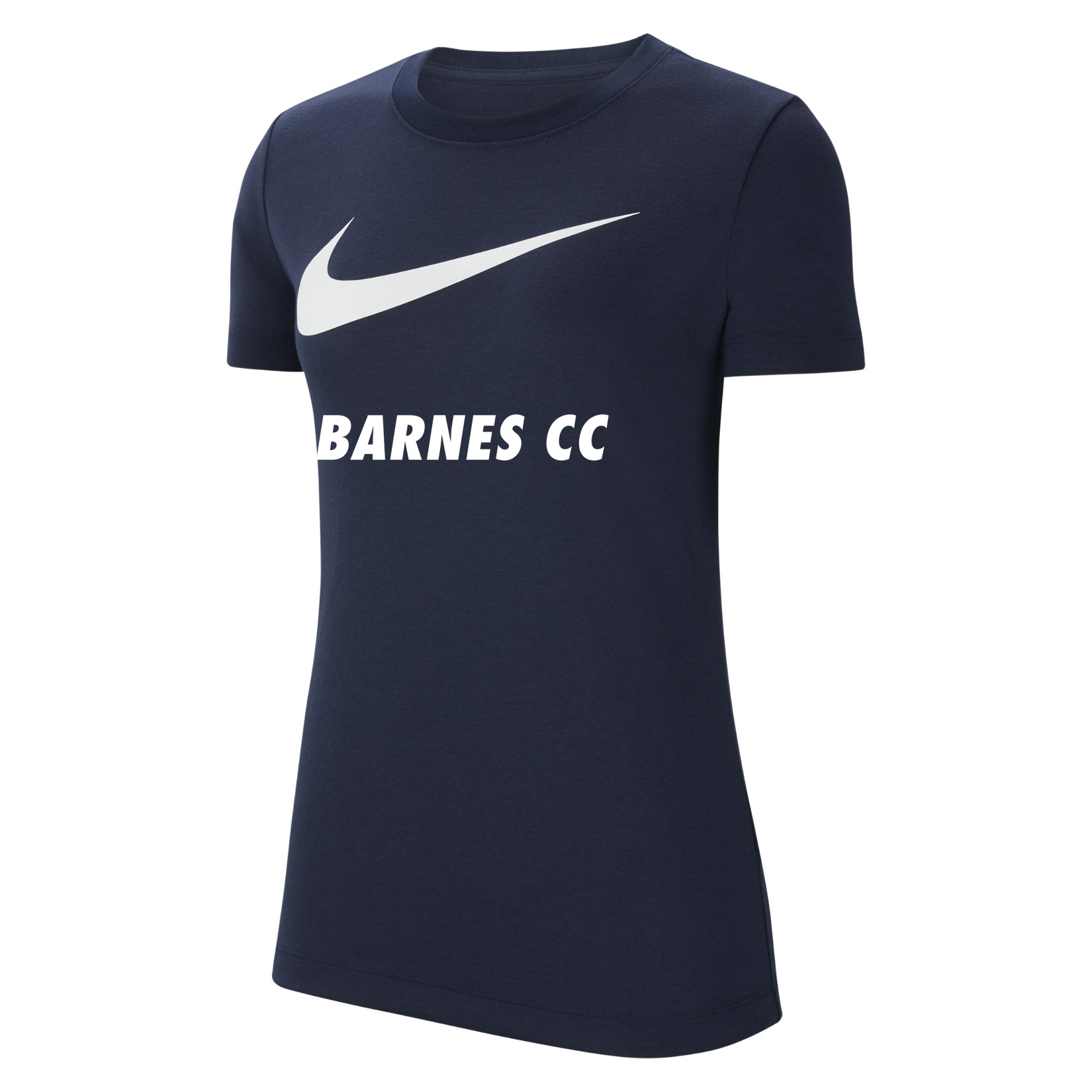 Nike Team Club 20 Swoosh Tee (W) - Obsidian/White