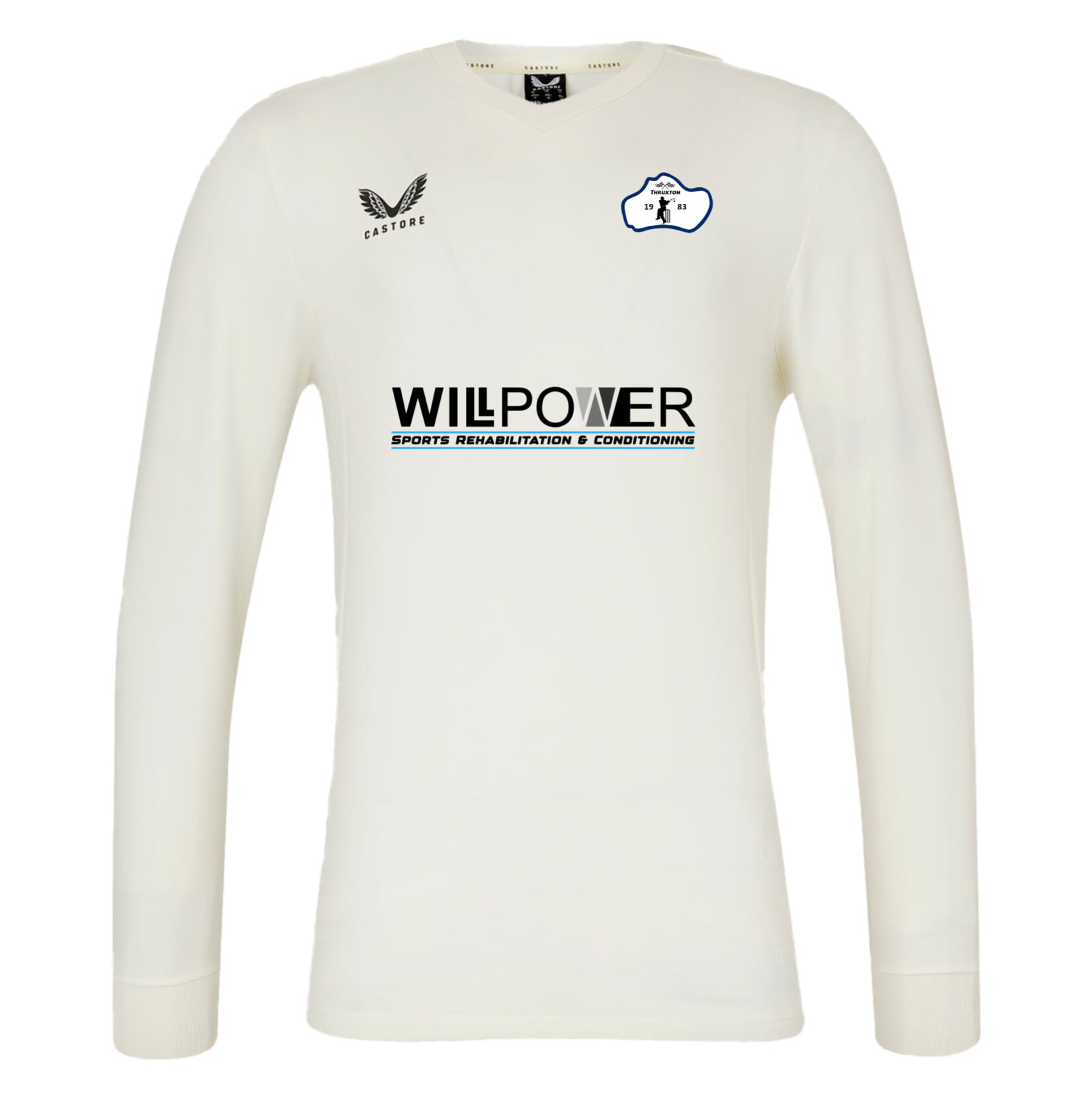 Castore Cricket Sweatshirt - Cream/Black