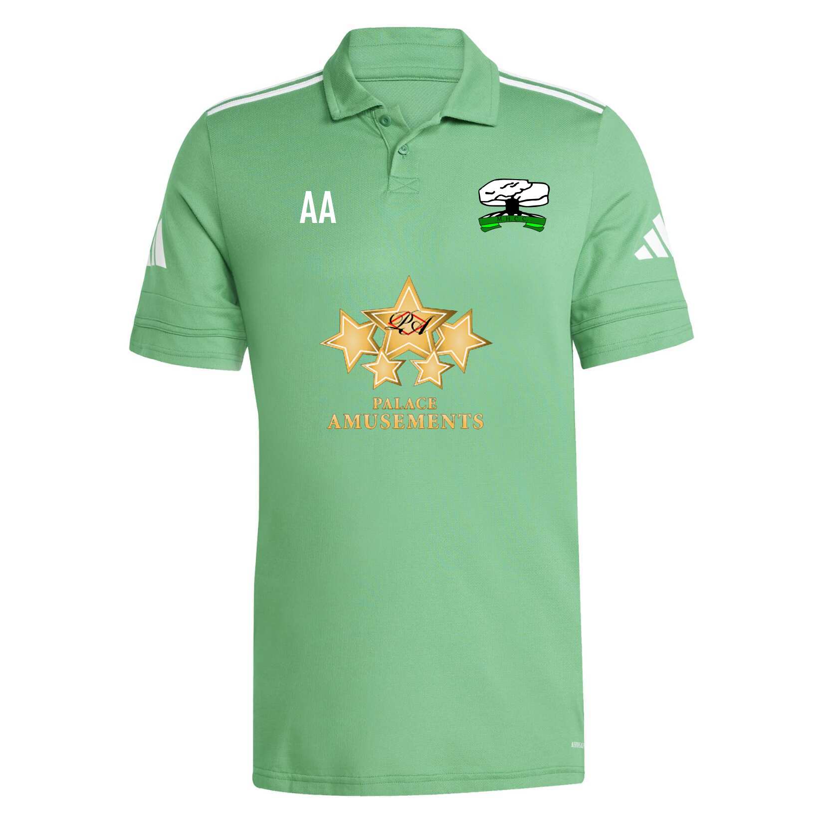 adidas Squadra 25 Cotton Polo - Team Green/White
