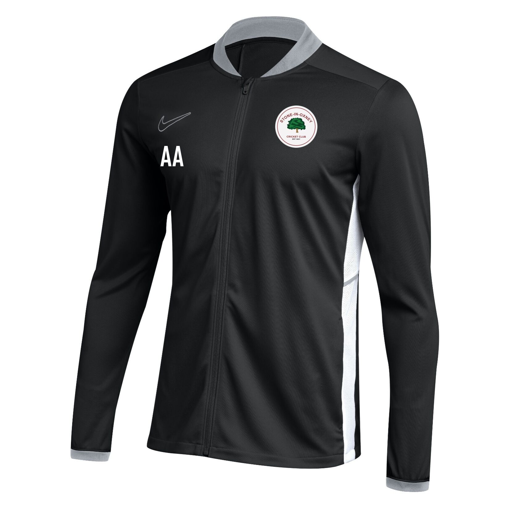 Nike Dri-FIT Academy 25 Knit Track Jacket - Black/White/White