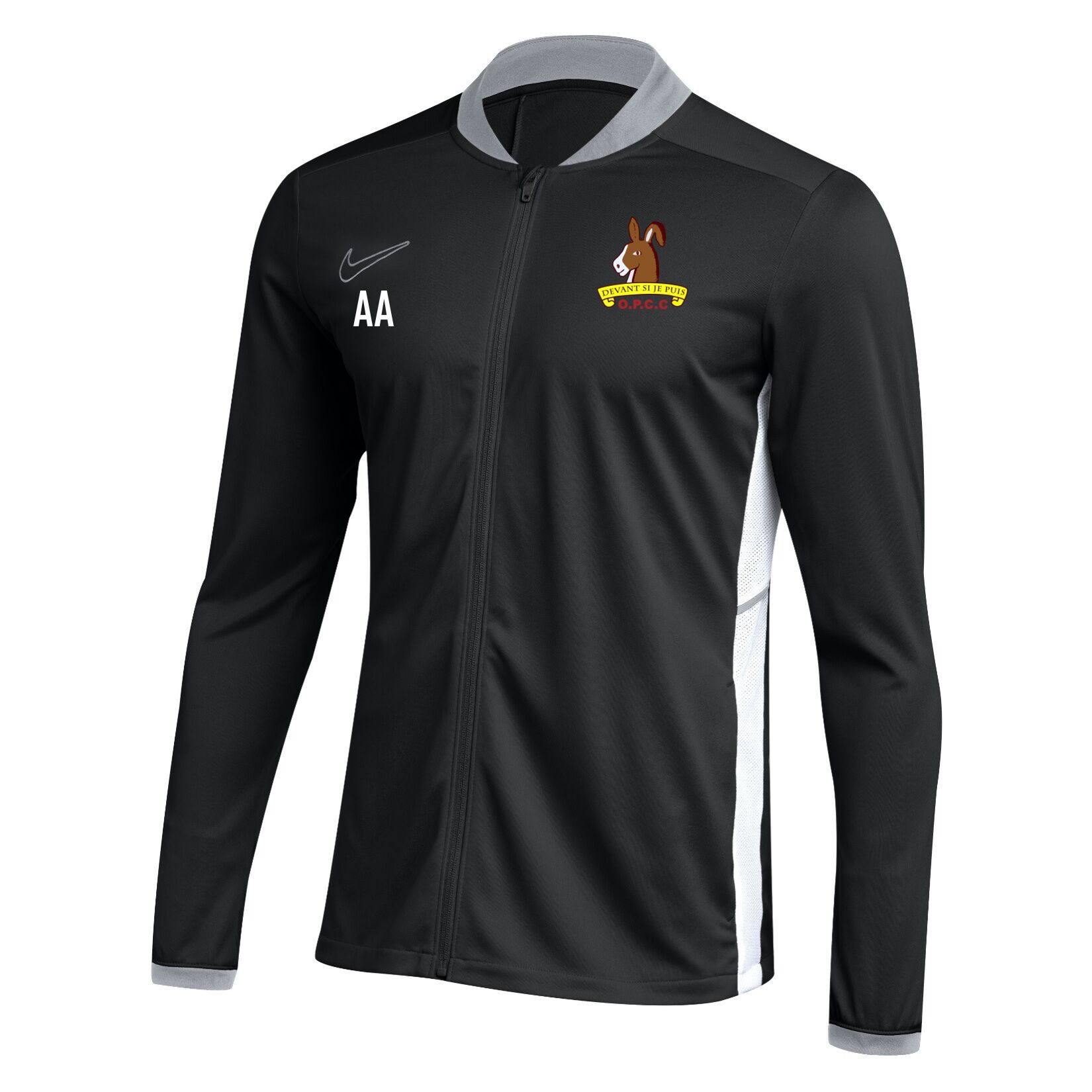 Nike Dri-FIT Academy 25 Knit Track Jacket - Black/White/White