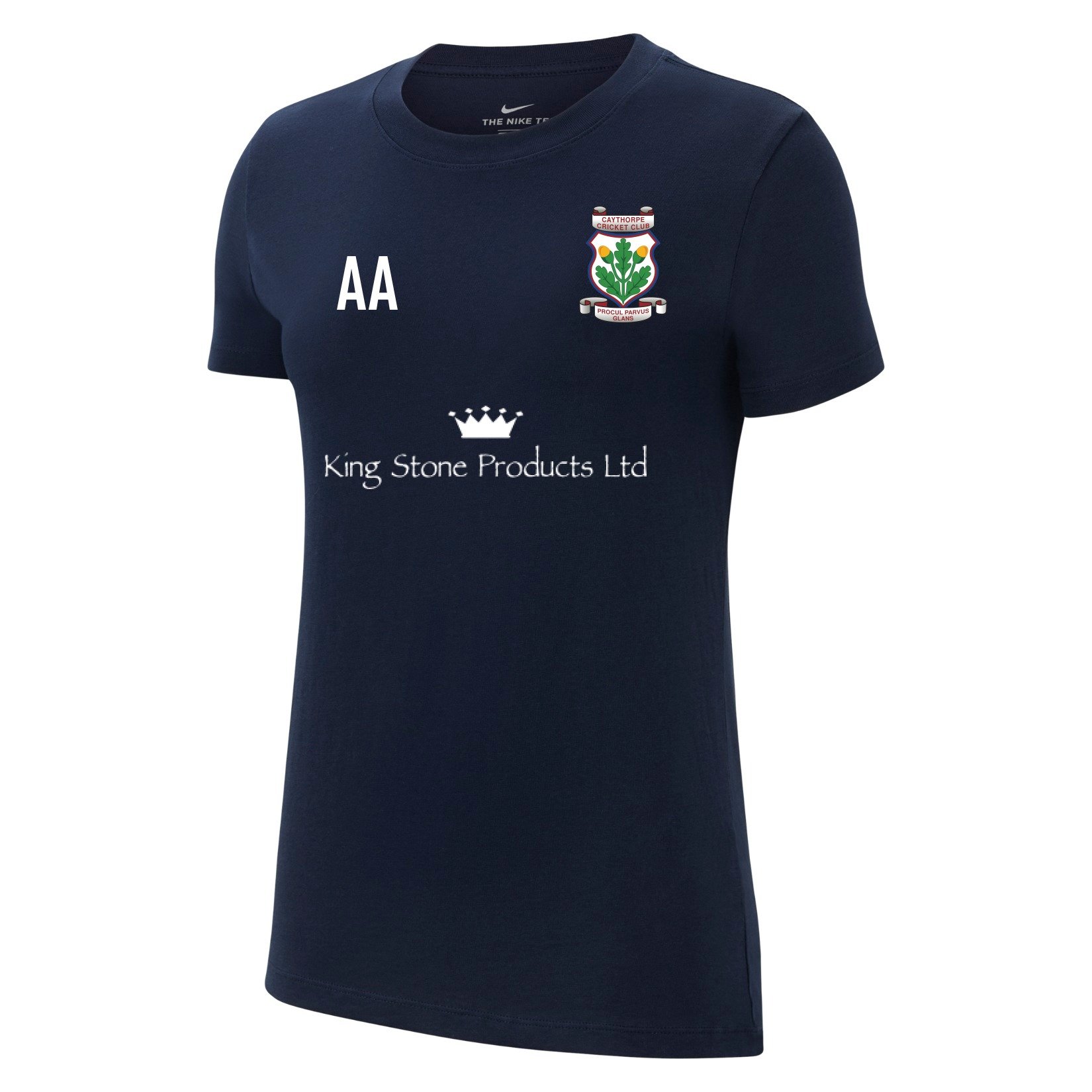 Nike Team Club 20 Cotton T-Shirt (W) - Obsidian/White