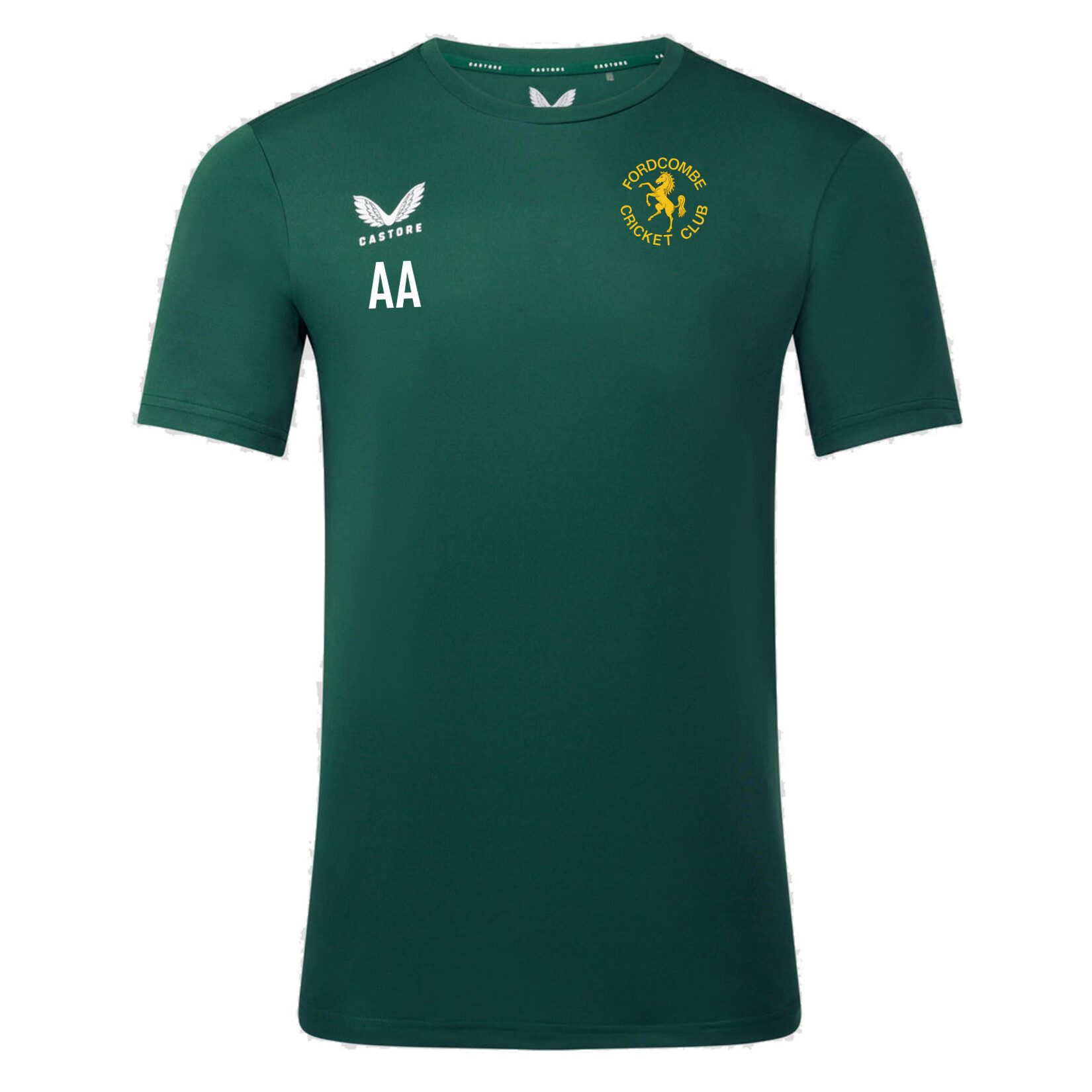 Castore Short Sleeve Training T-Shirt - Green/White