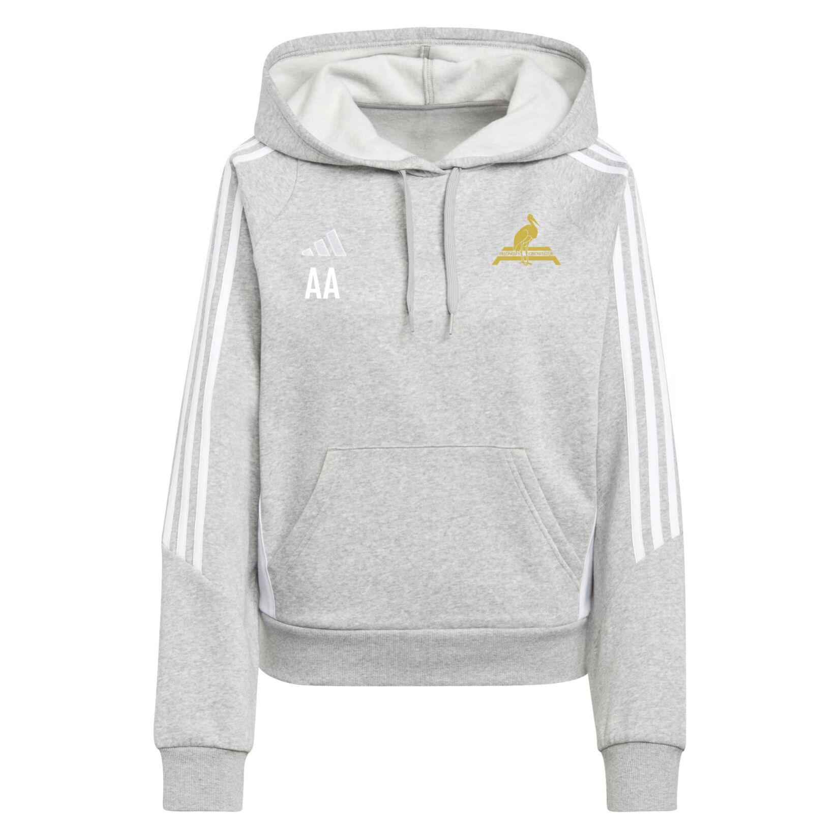 adidas Tiro 24 Sweat Hoodie (W) - Team mid grey/White