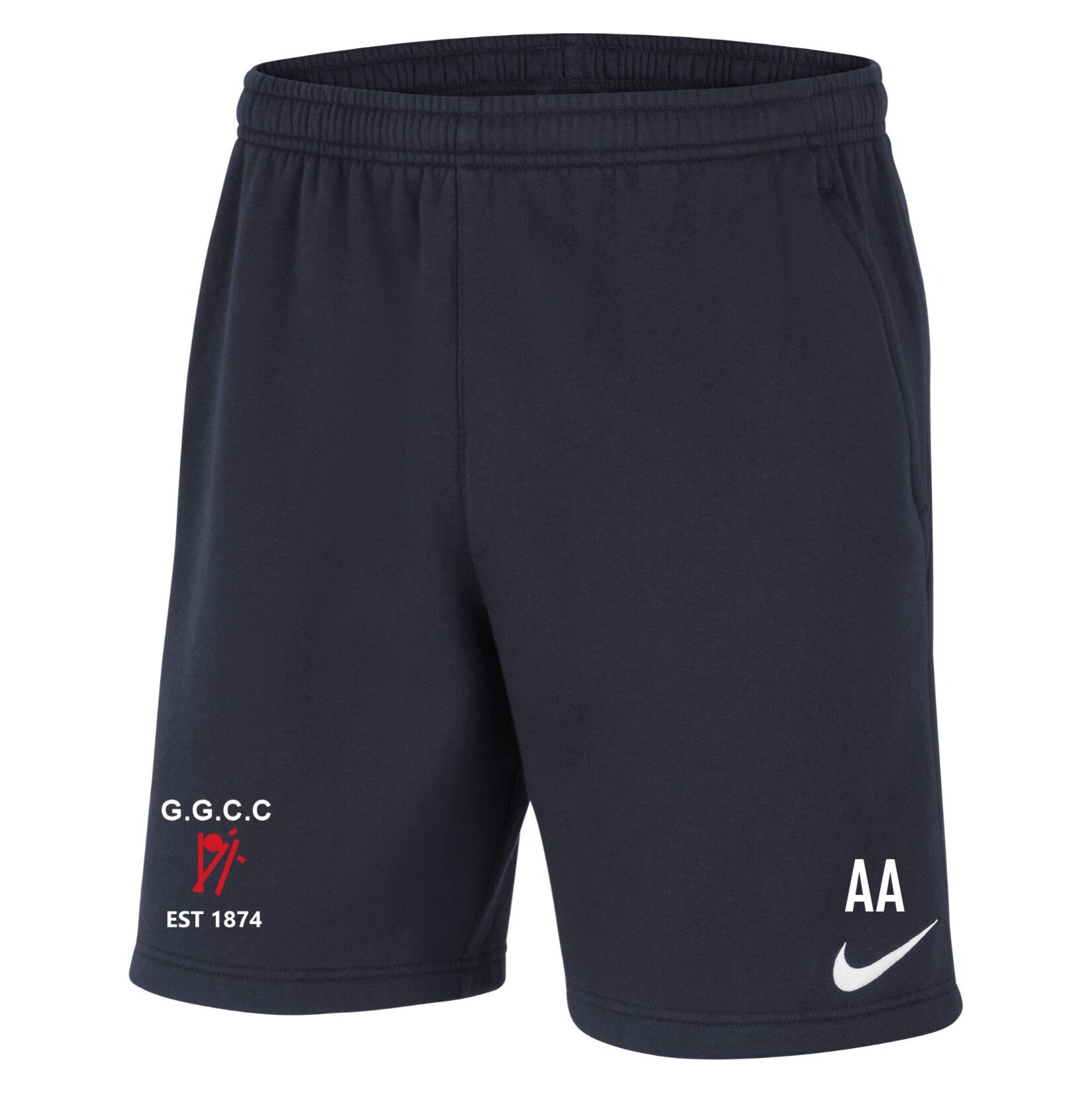 Nike Team Club 20 Fleece Shorts (M) - Obsidian/White/White