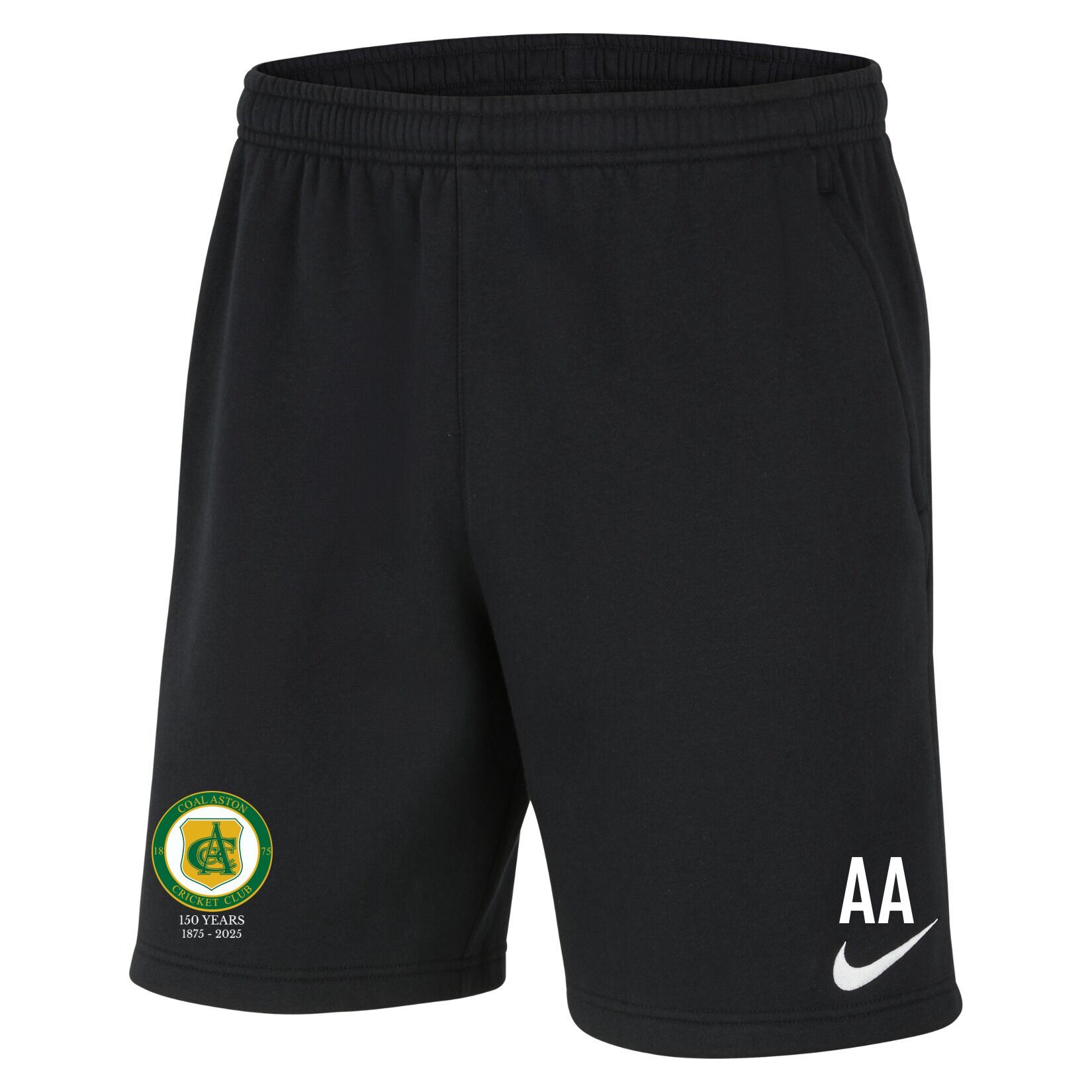 Nike Team Club 20 Fleece Shorts (M) - Black/White/White