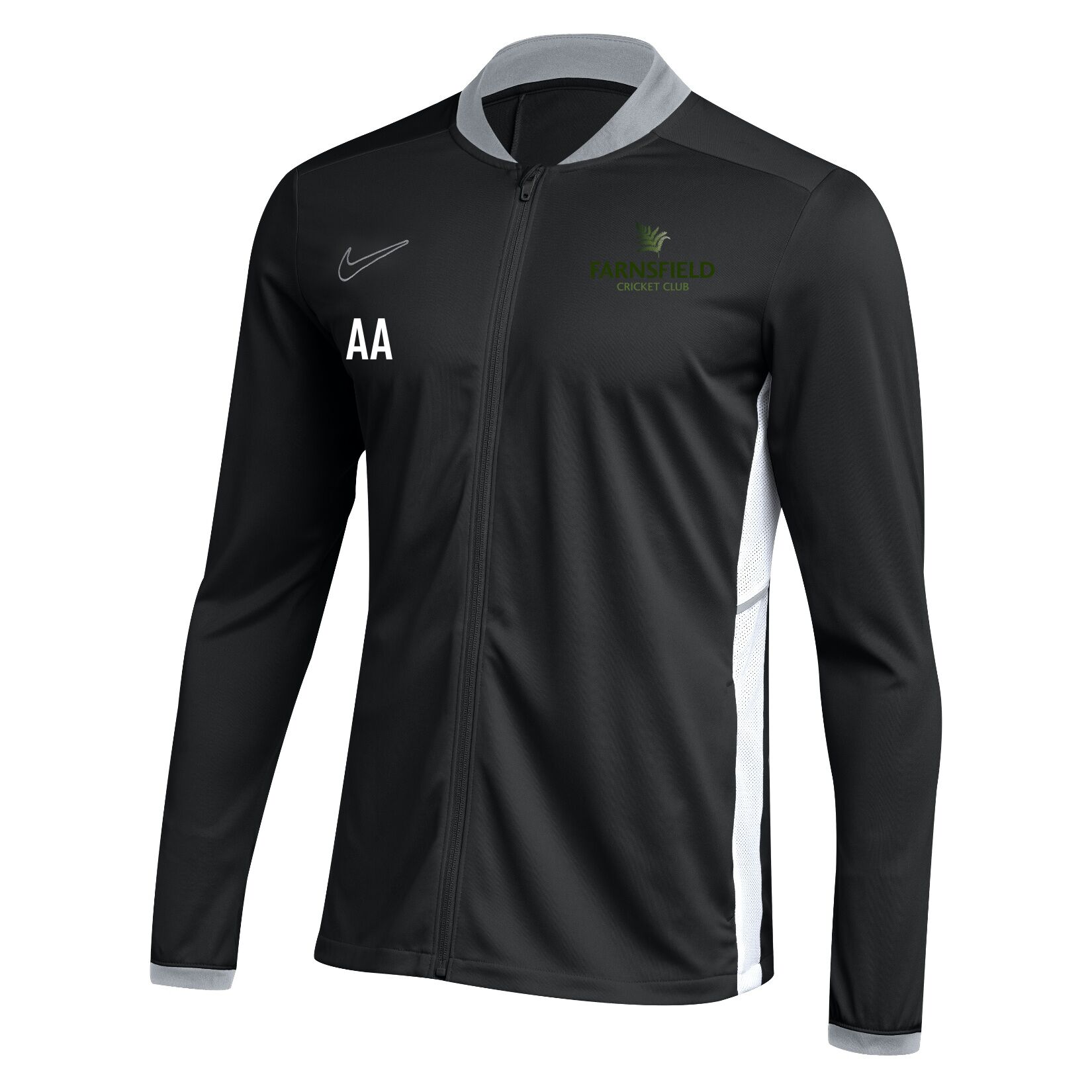 Nike Dri-FIT Academy 25 Knit Track Jacket (W) - Black/White/White