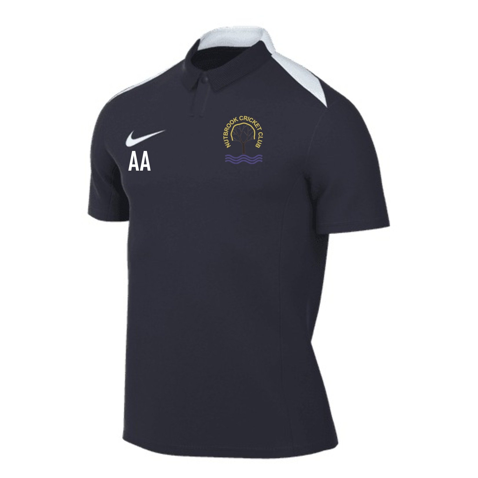 Nike Academy Pro 24 Polo - Obsidian/Obsidian/White/White
