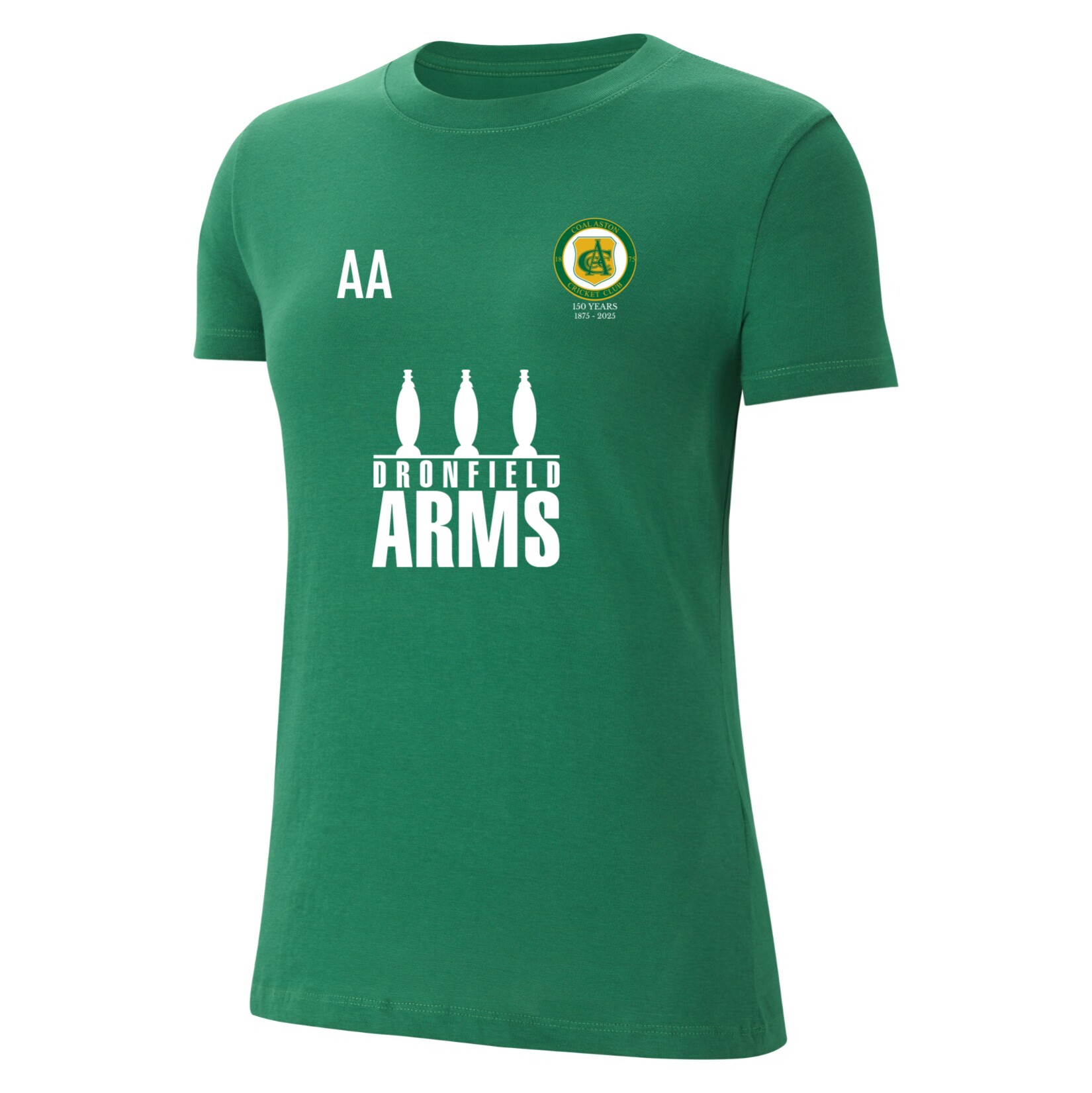 Nike Team Club 20 Cotton T-Shirt (W) - Pine Green/White