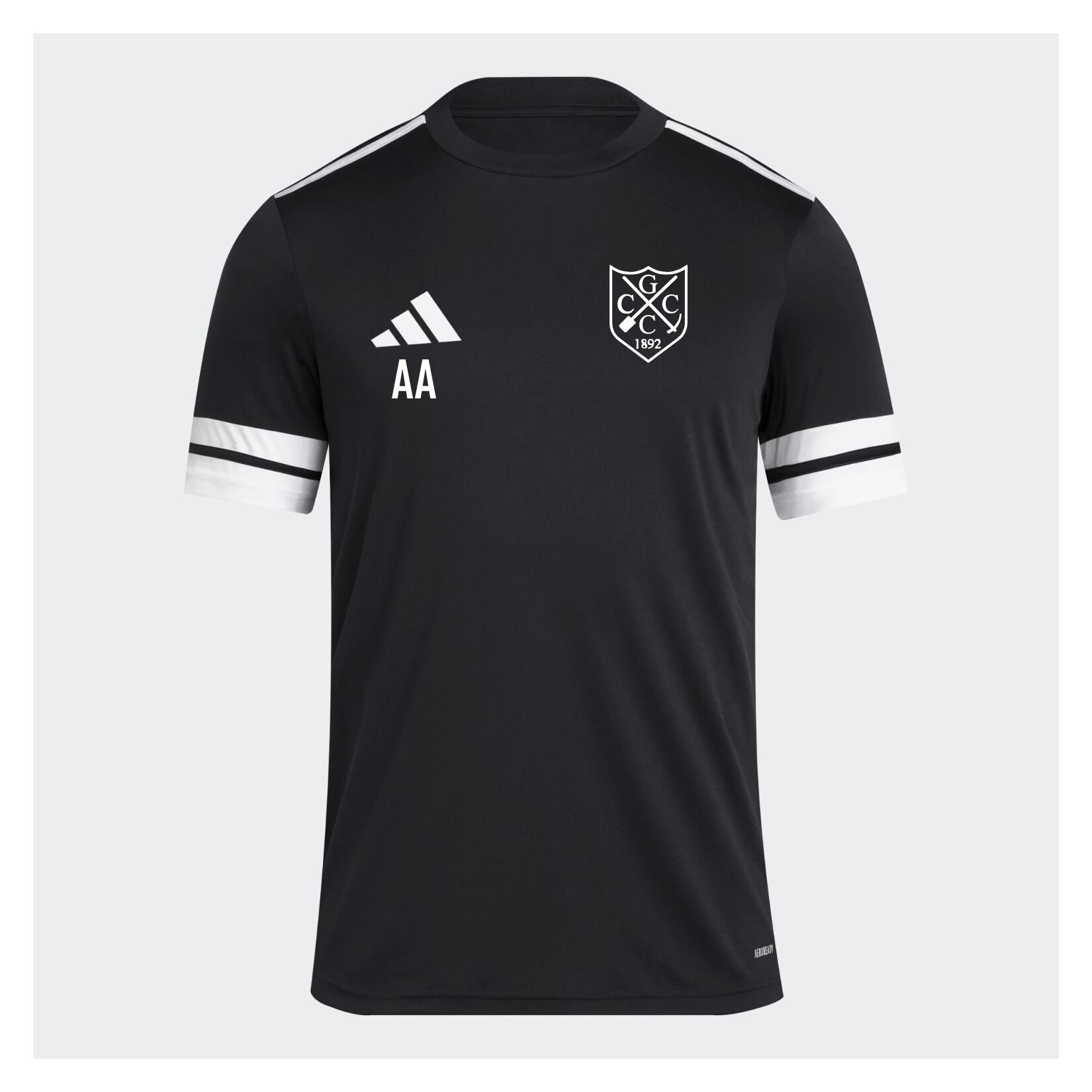 adidas Squadra 25 Short-Sleeve Jersey - Black/White
