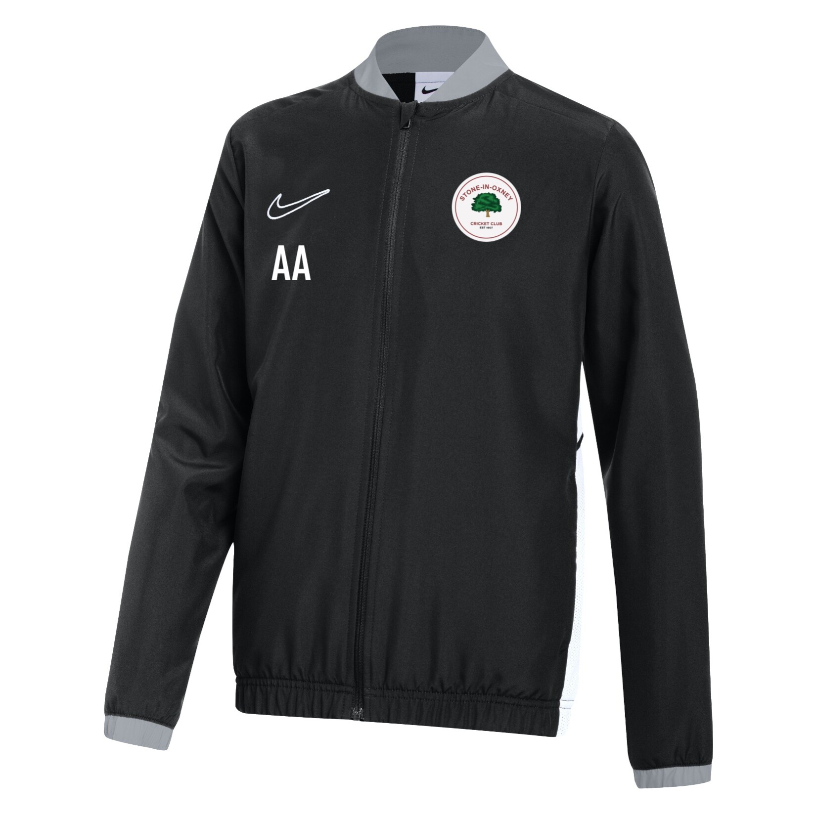 Nike Dri-FIT Academy 25 Woven Track Jacket - Black/White/White