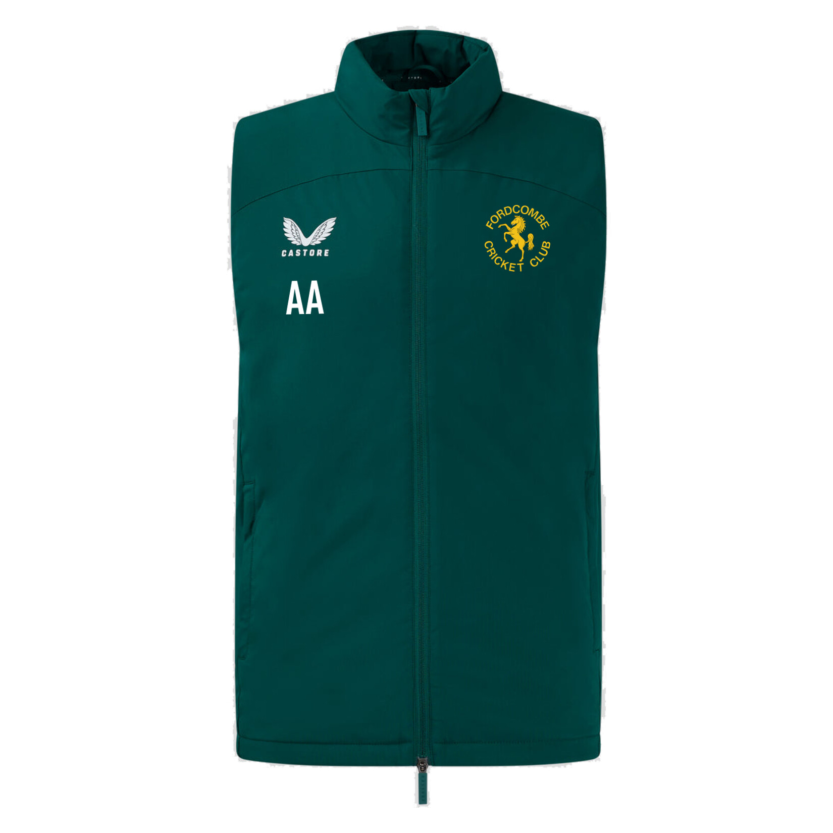 Castore Padded Gilet - Green/White
