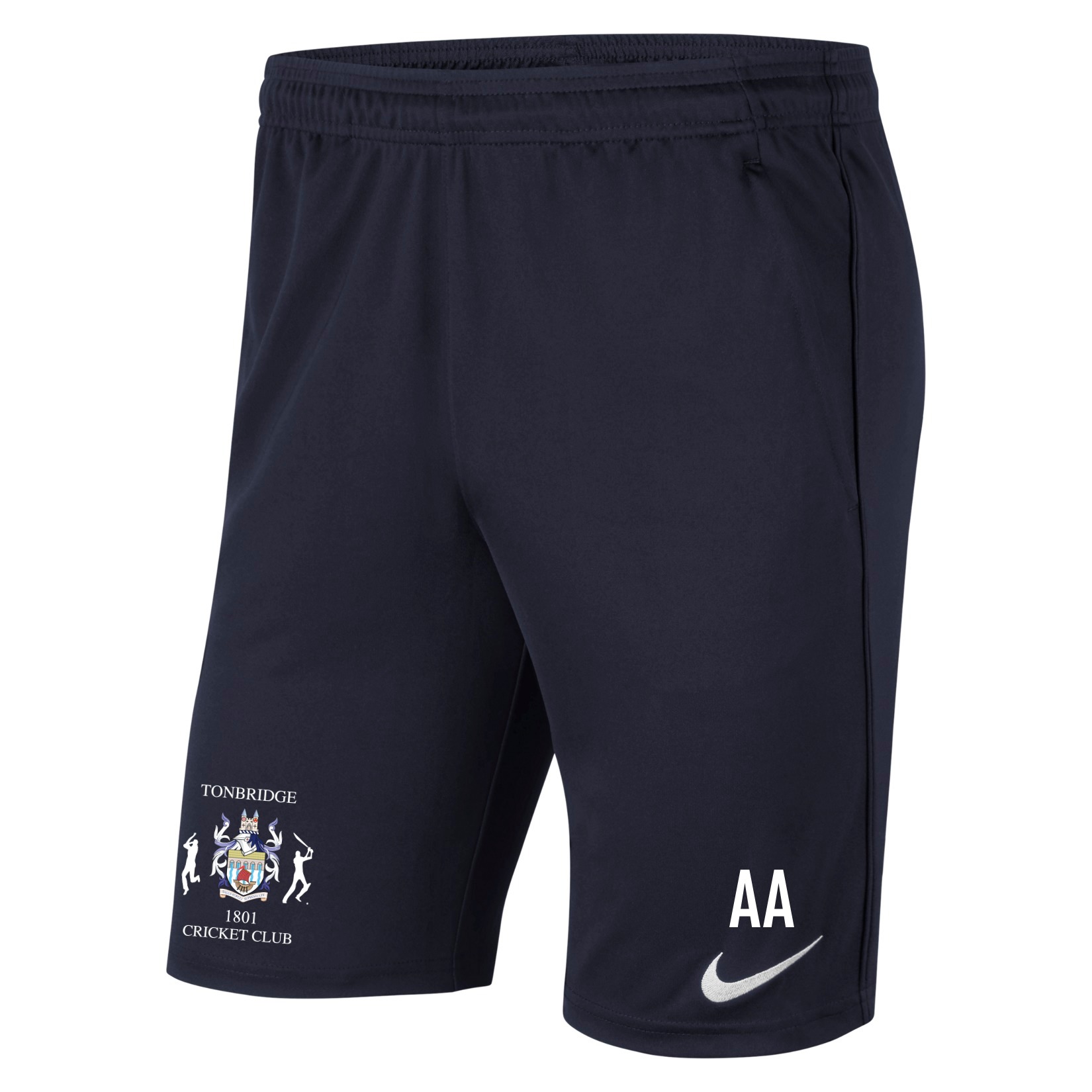 Nike Park 20 Pocketed Shorts (M) - Obsidian/Obsidian/White