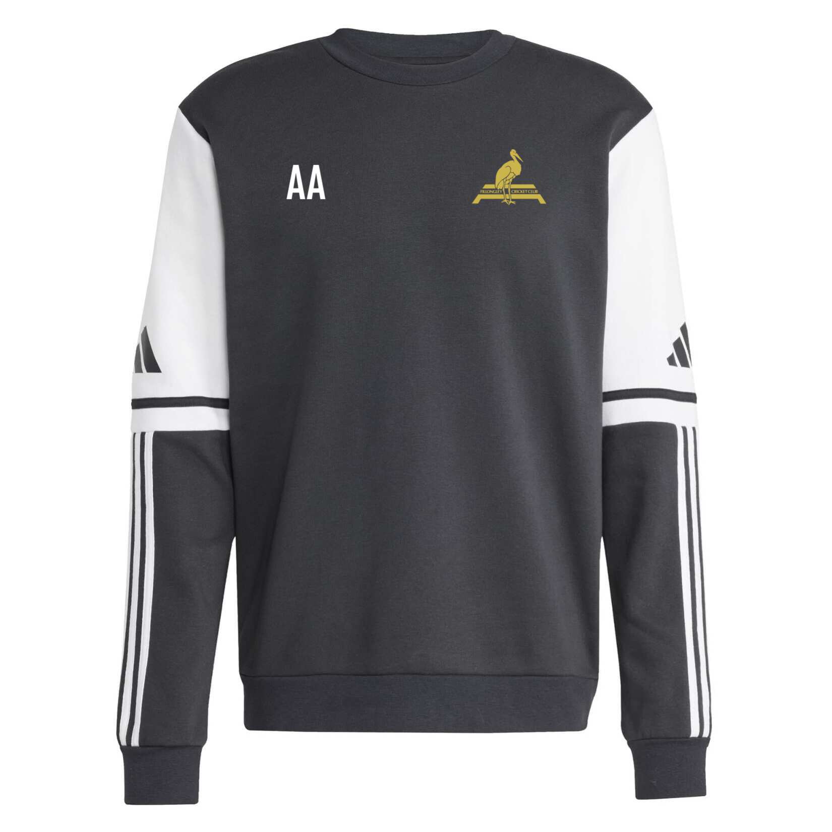 adidas Squadra 25 Sweat Crew Top - Black/White