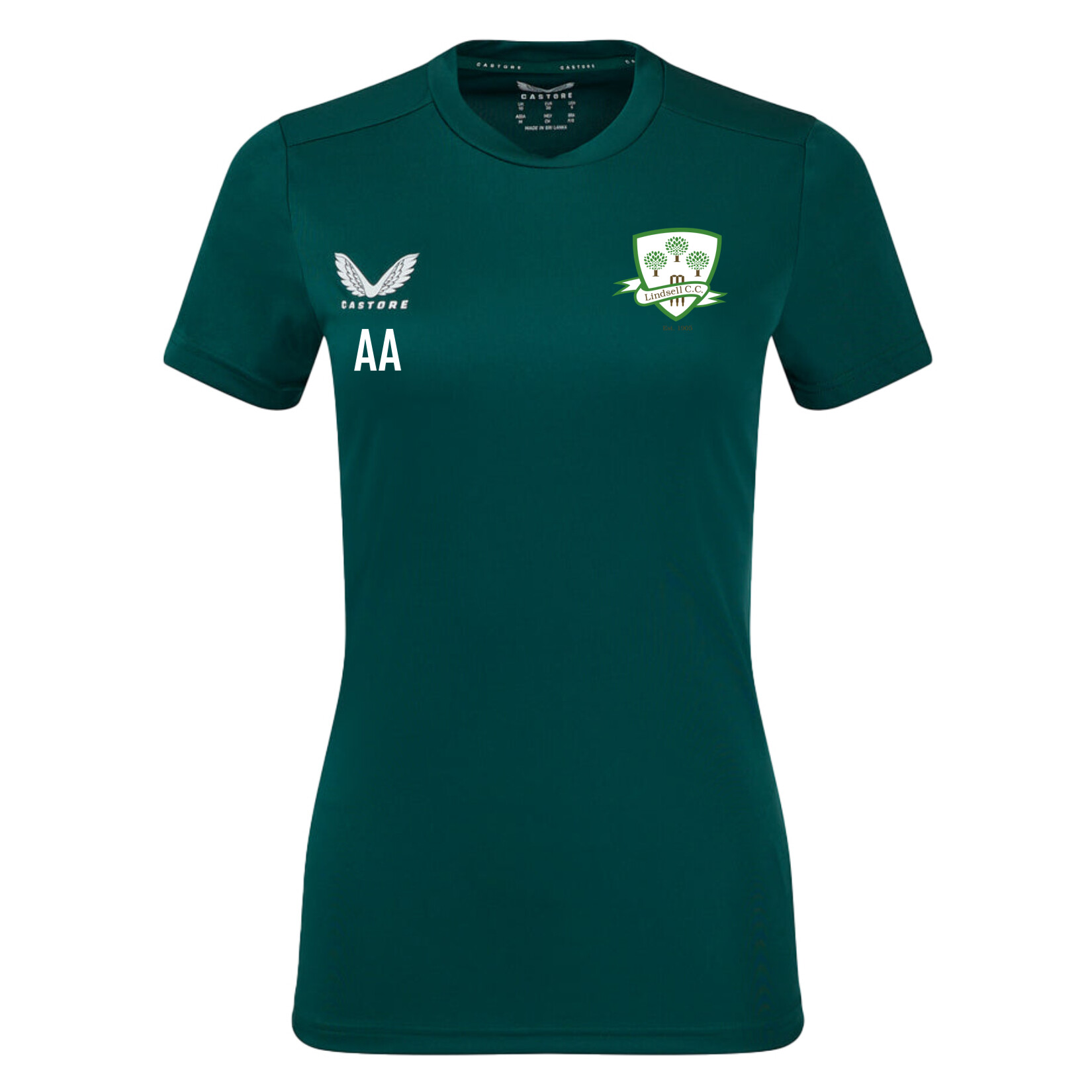 Castore Short Sleeve Womens Training Tee - Green/White