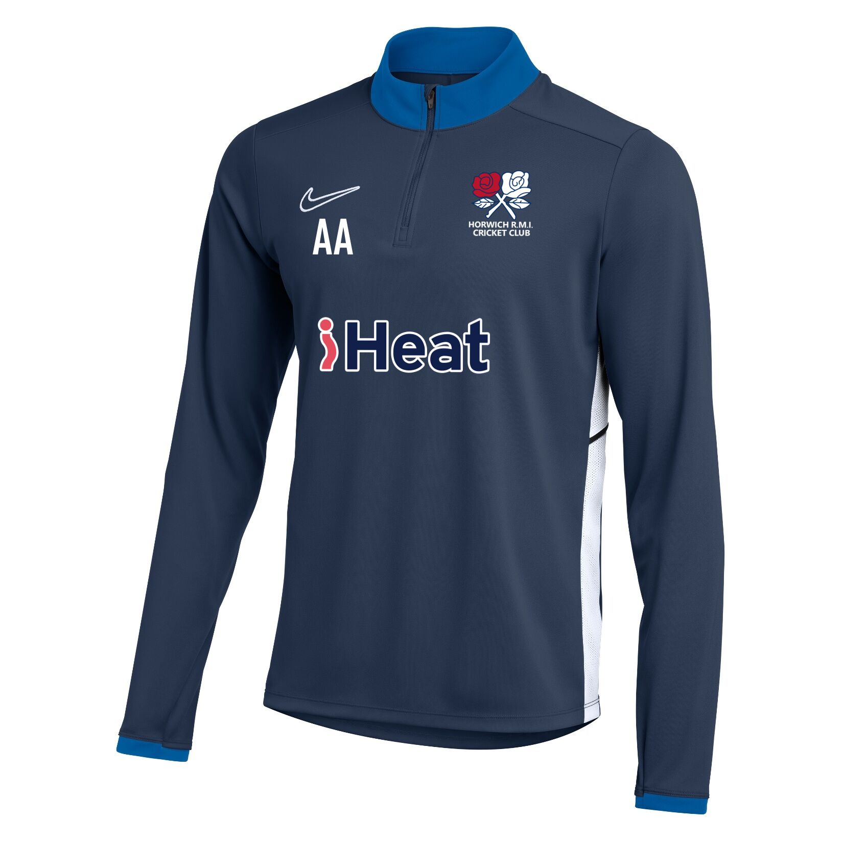 Nike Dri-FIT Academy 25 Drill Top - Obsidian/Royal Blue/White