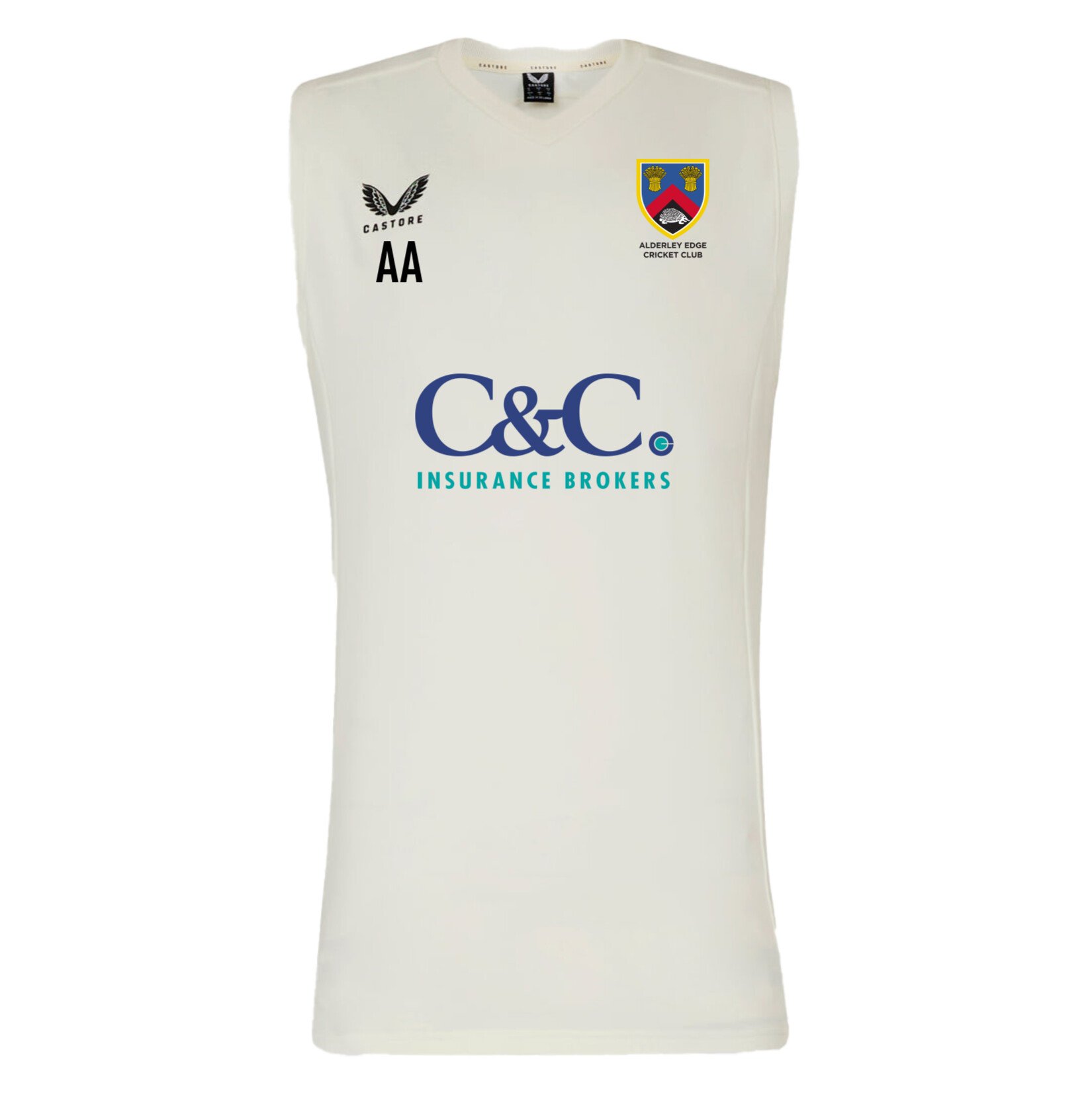 Castore Cricket Vest - Cream/Black