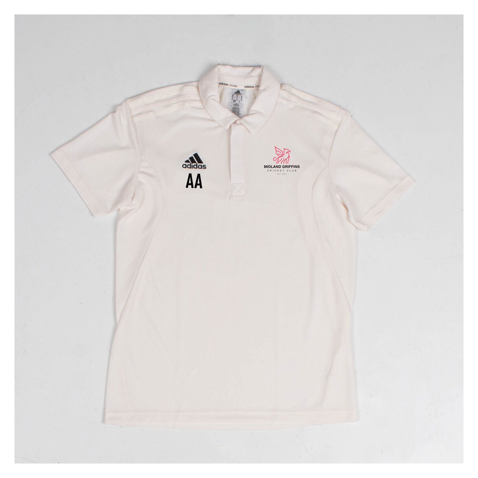 adidas-SS Elite Short Sleeve Cricket Shirt - Chalk