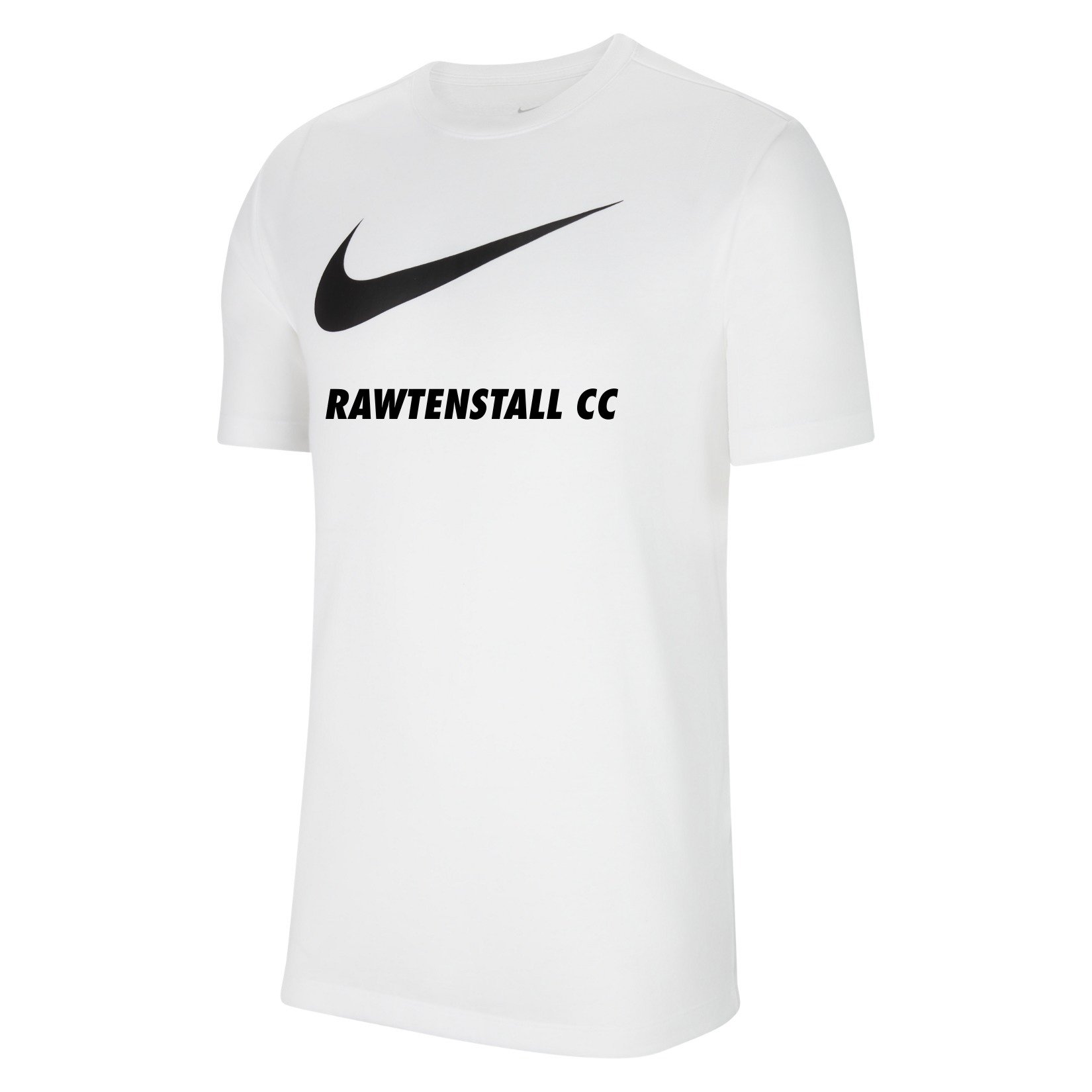 Nike Team Club 20 Swoosh Tee (M) - White/Black