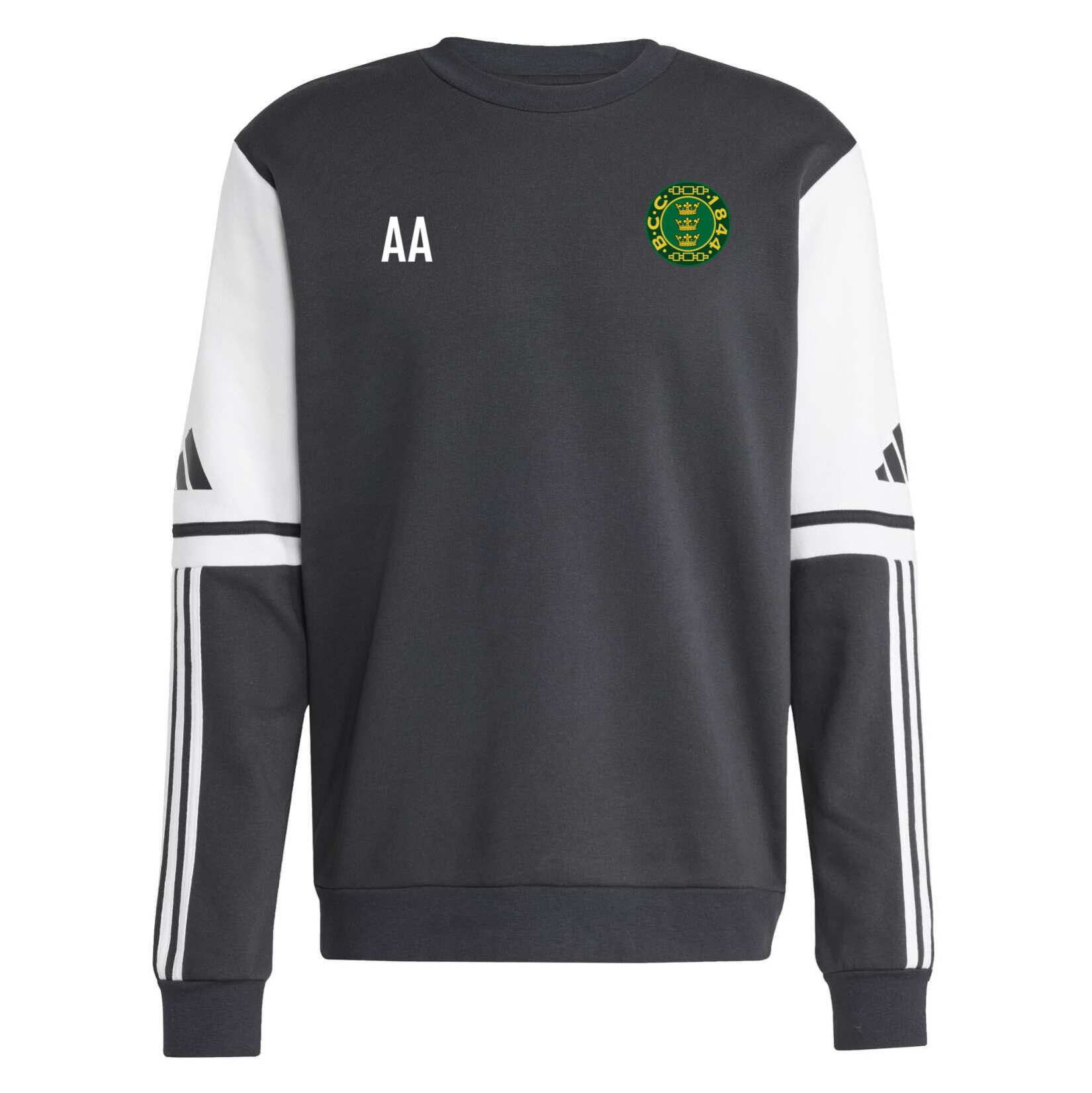 adidas Squadra 25 Sweat Crew Top - Black/White