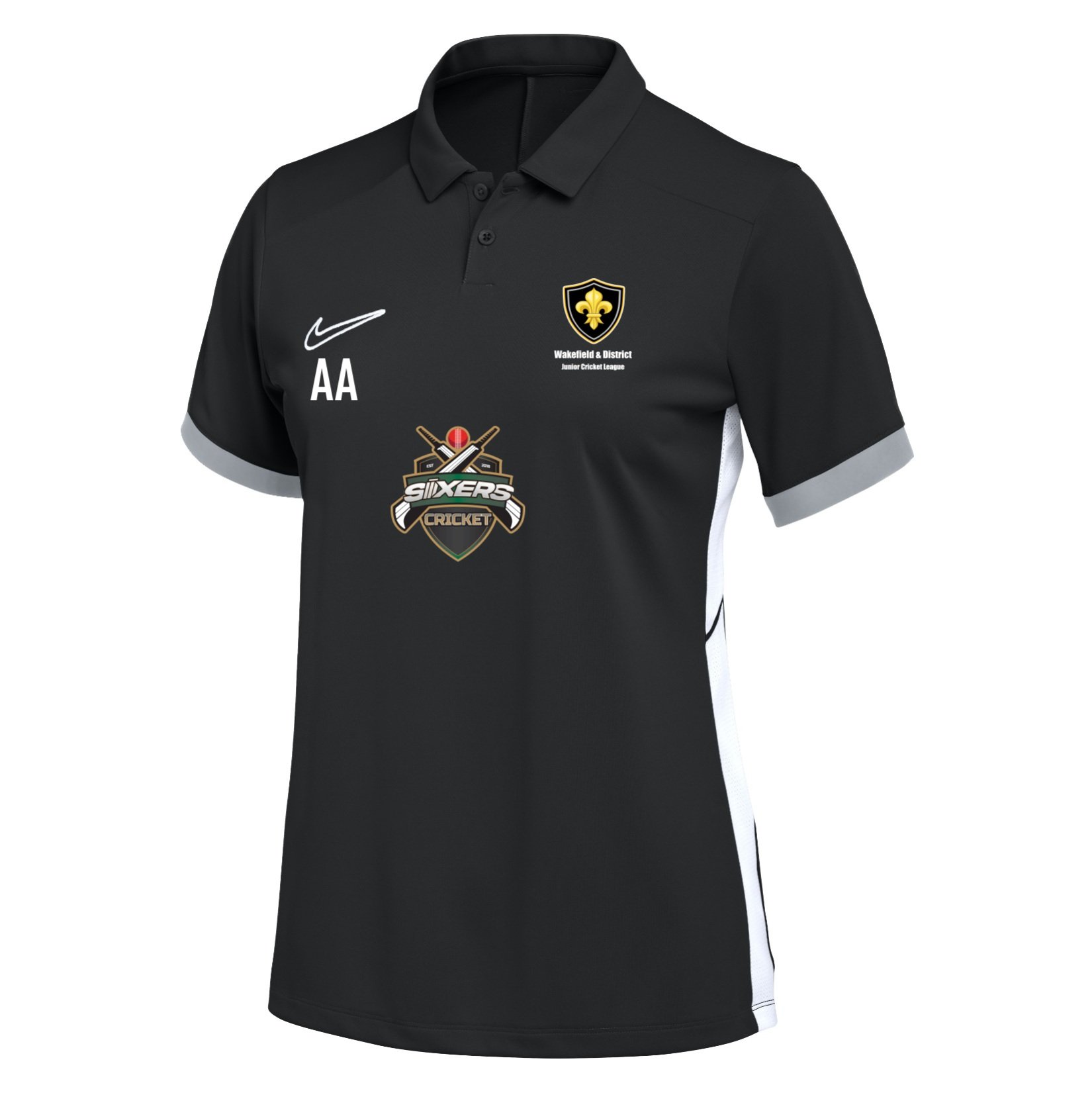 Nike Dri-FIT Academy 25 Polo (W) - Black/White/White