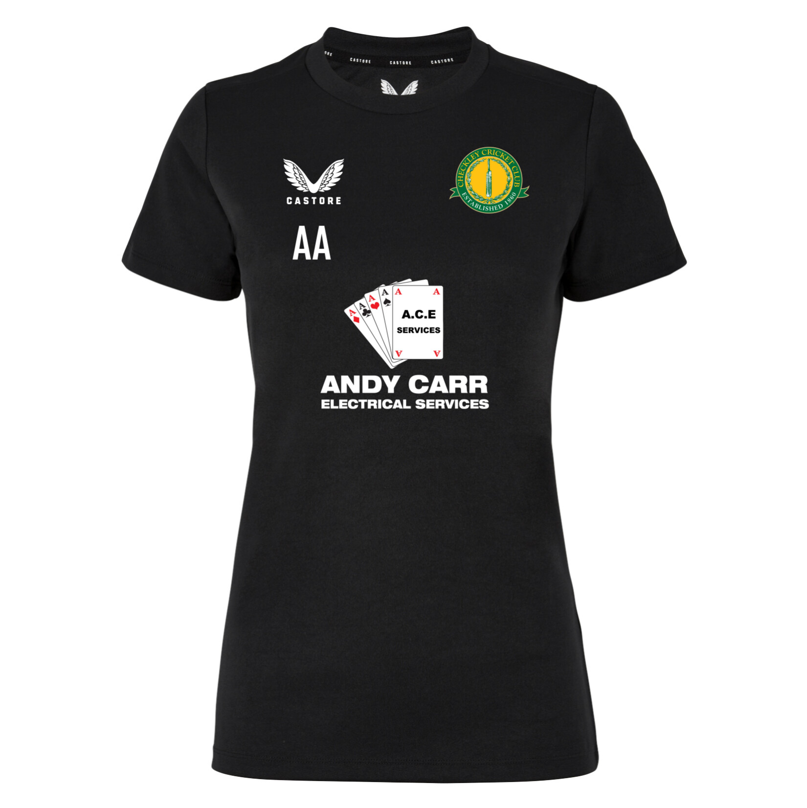 Castore Short Sleeve Womens Training Tee - Black