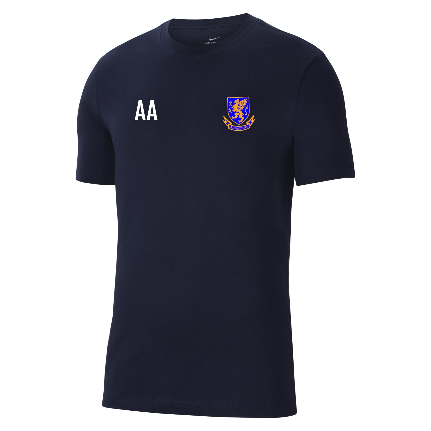 Nike Team Club 20 Cotton T-Shirt (M) - Obsidian/White
