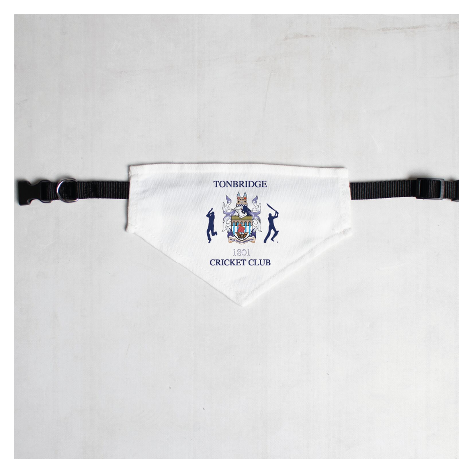 Kitlocker-Merchandise Pet Bandana with Black Collar - White