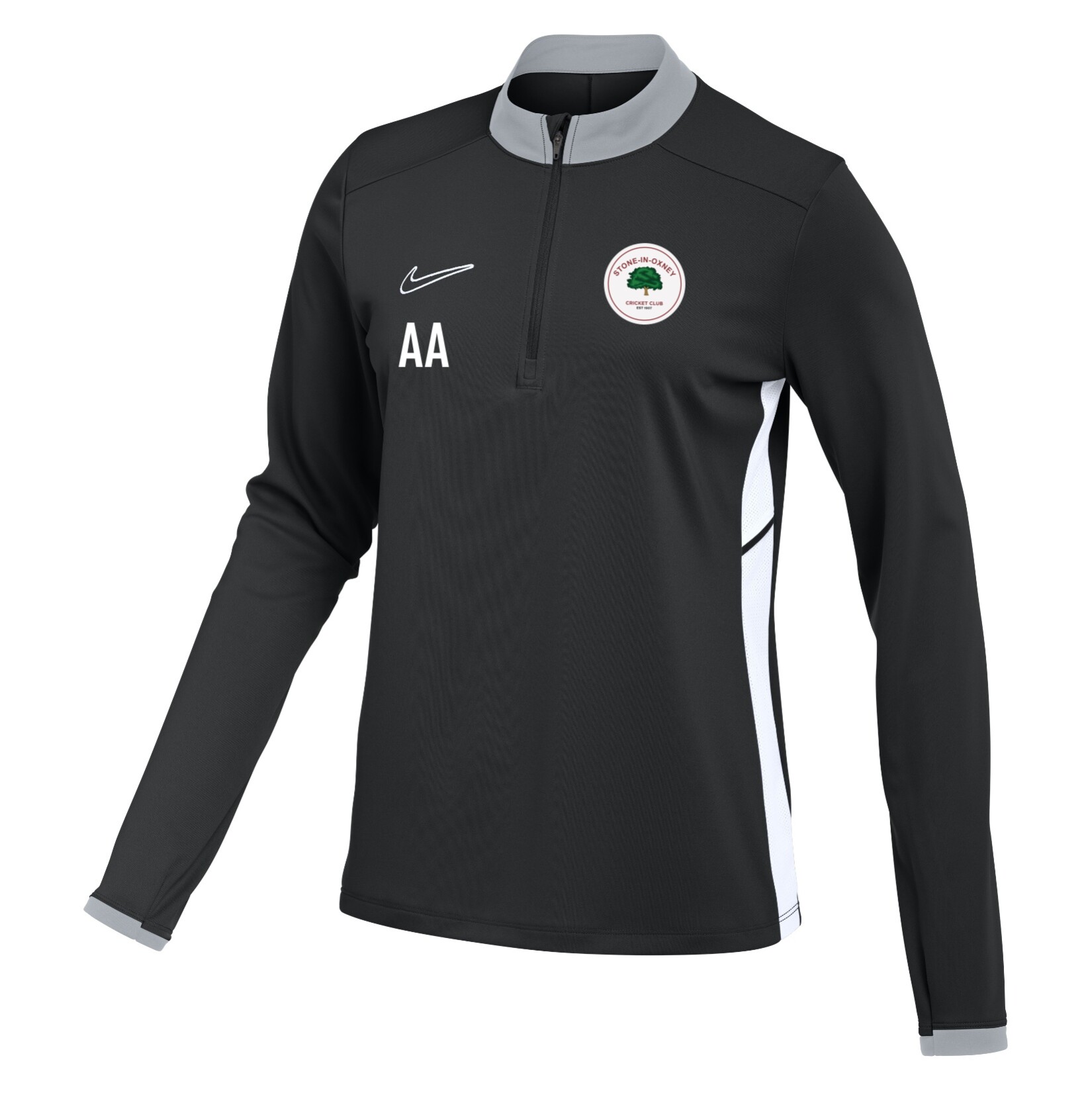 Nike Dri-FIT Academy 25 Drill Top (W) - Black/White/White