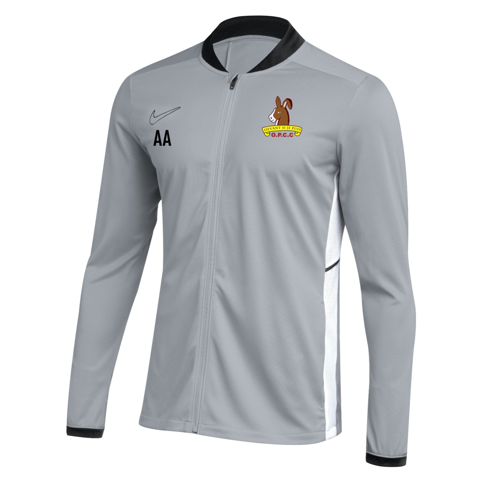 Nike Dri-FIT Academy 25 Knit Track Jacket - Wolf Grey/Black/White