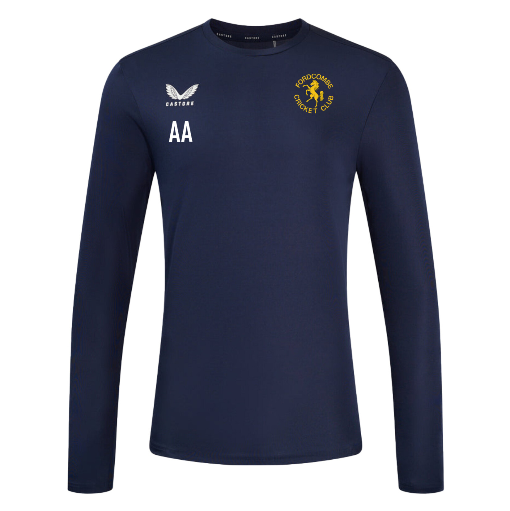Castore Long Sleeve Training Tee - Navy/White