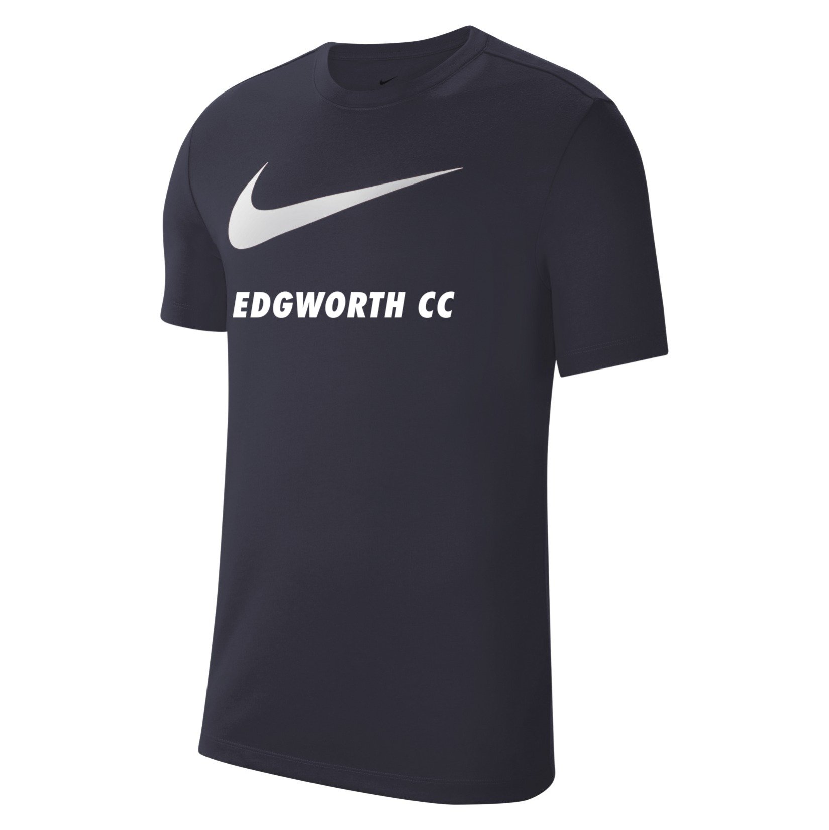Nike Team Club 20 Swoosh Tee (M) - Obsidian/White