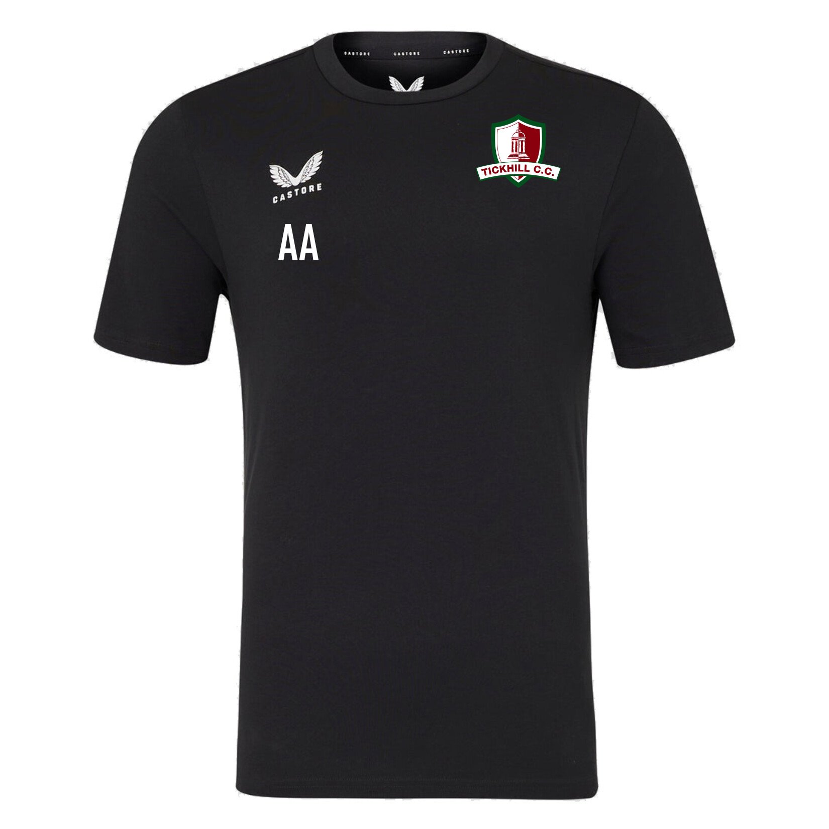 Castore Cotton Leisure T-Shirt - Black/White