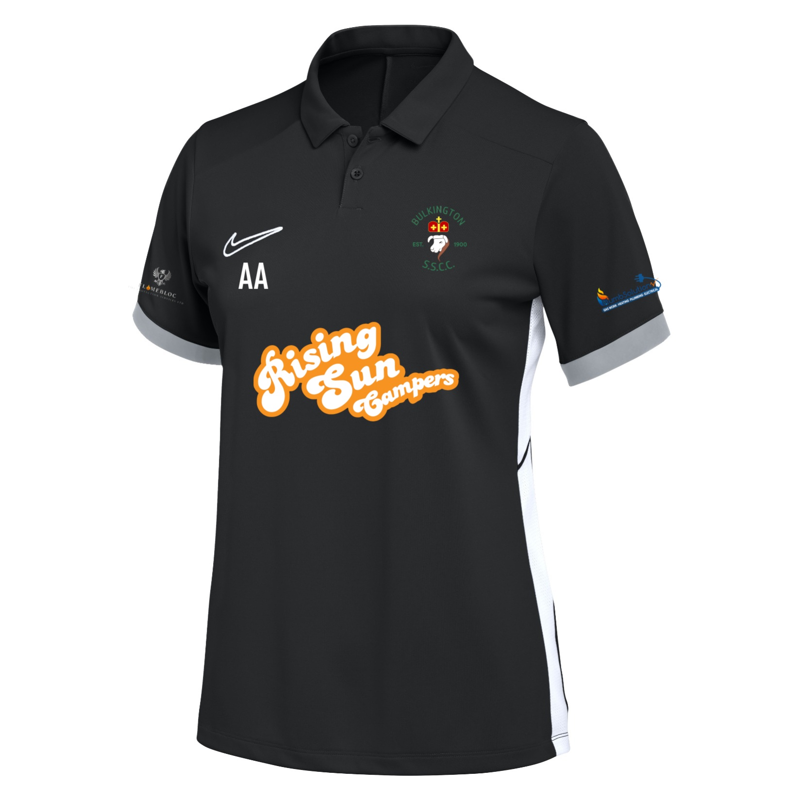 Nike Dri-FIT Academy 25 Polo (W) - Black/White/White