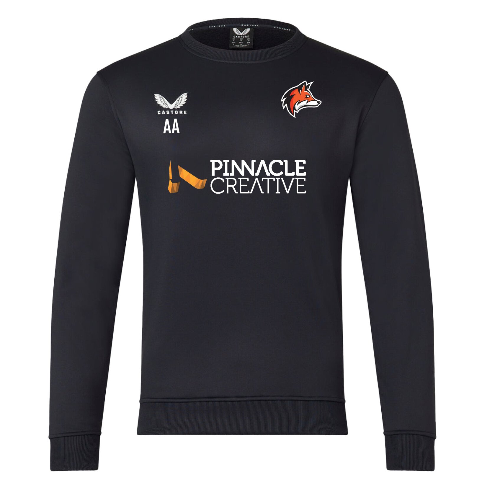 Castore Brushback Sweatshirt - Black/White