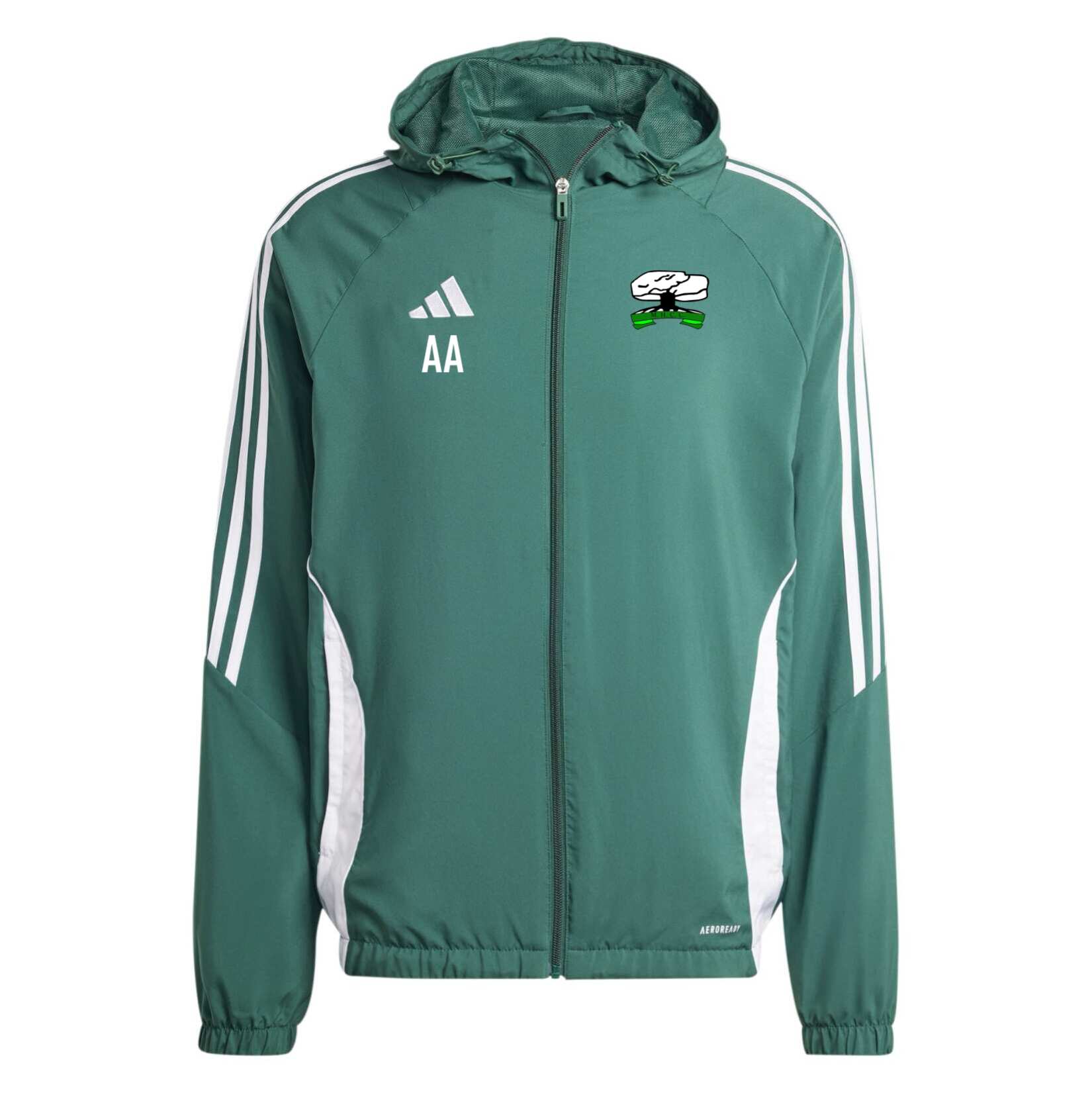 adidas Tiro 24 Windbreaker - team dark green/white